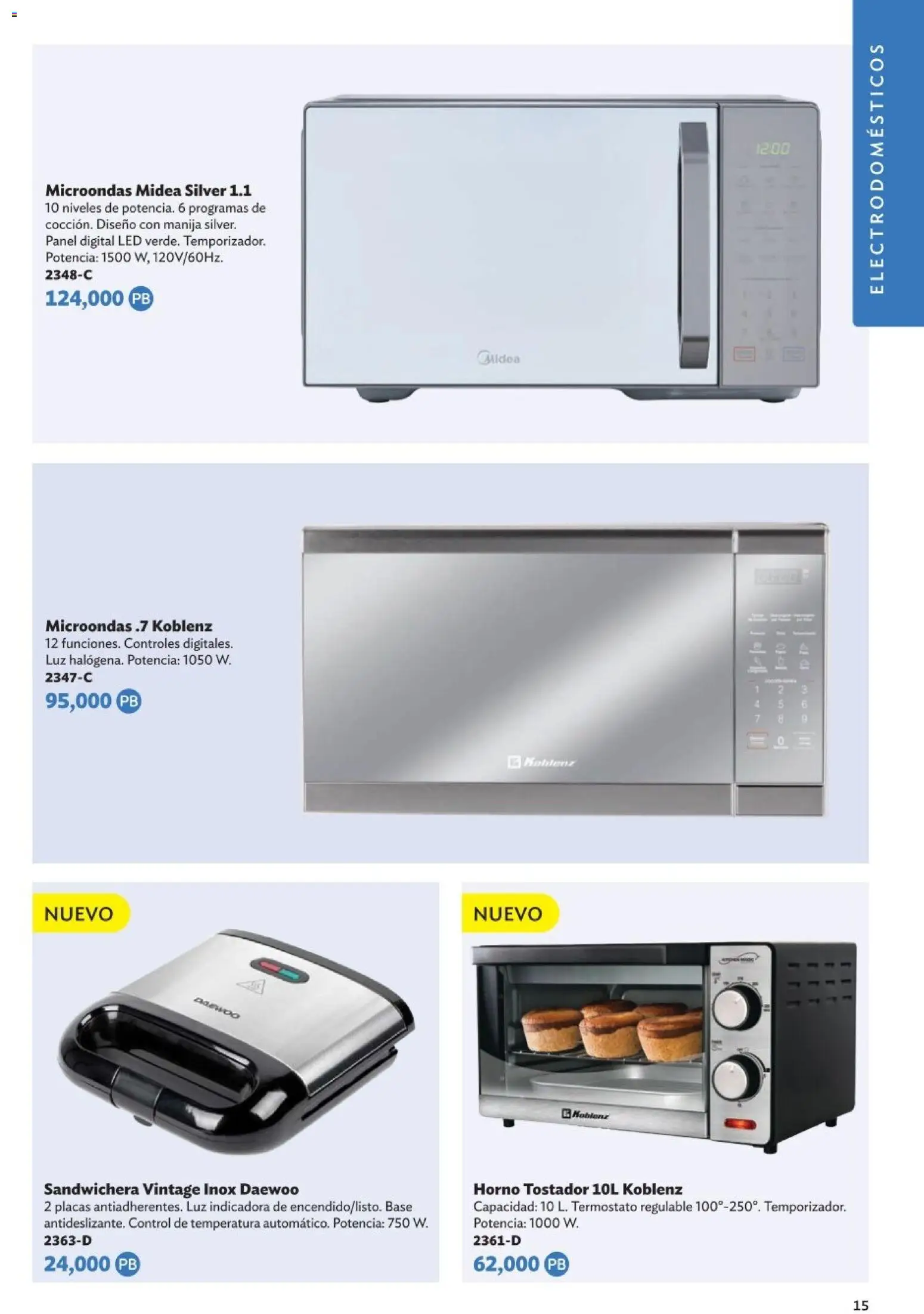 Nuevas ofertas de Betterware válidas en toda la República Mexicana desde el 05.01.2026. ¡Encuentra las mejores ofertas en Betterware Catálogo de Premios! | Página: 15 | Productos: Sandwichera, Horno, Microondas