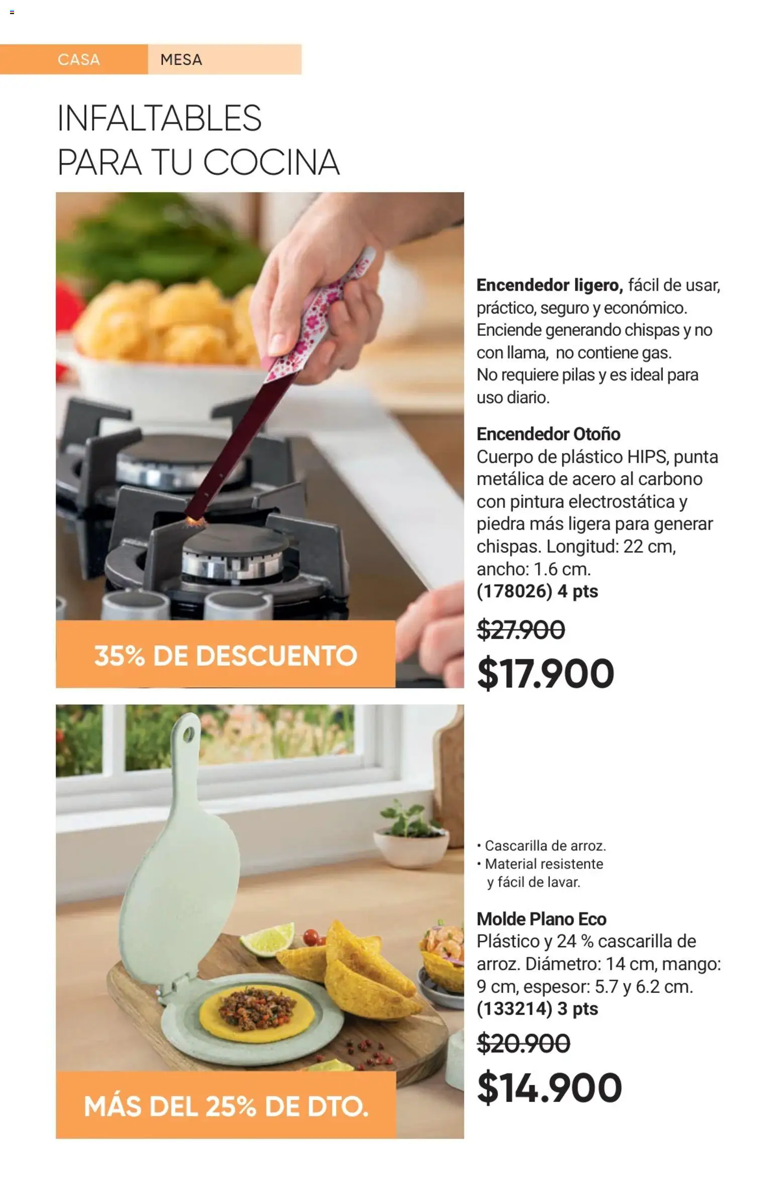 Avon revista - valida desde el 02.01.2026 | Página: 48 | Productos: Pintura, Cocina, Mango, Encendedor