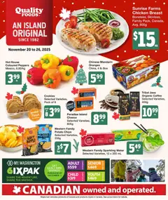 Preview of Quality Foods weekly flyer / circulaire from shop Quality Foods valid from 20.11.2025