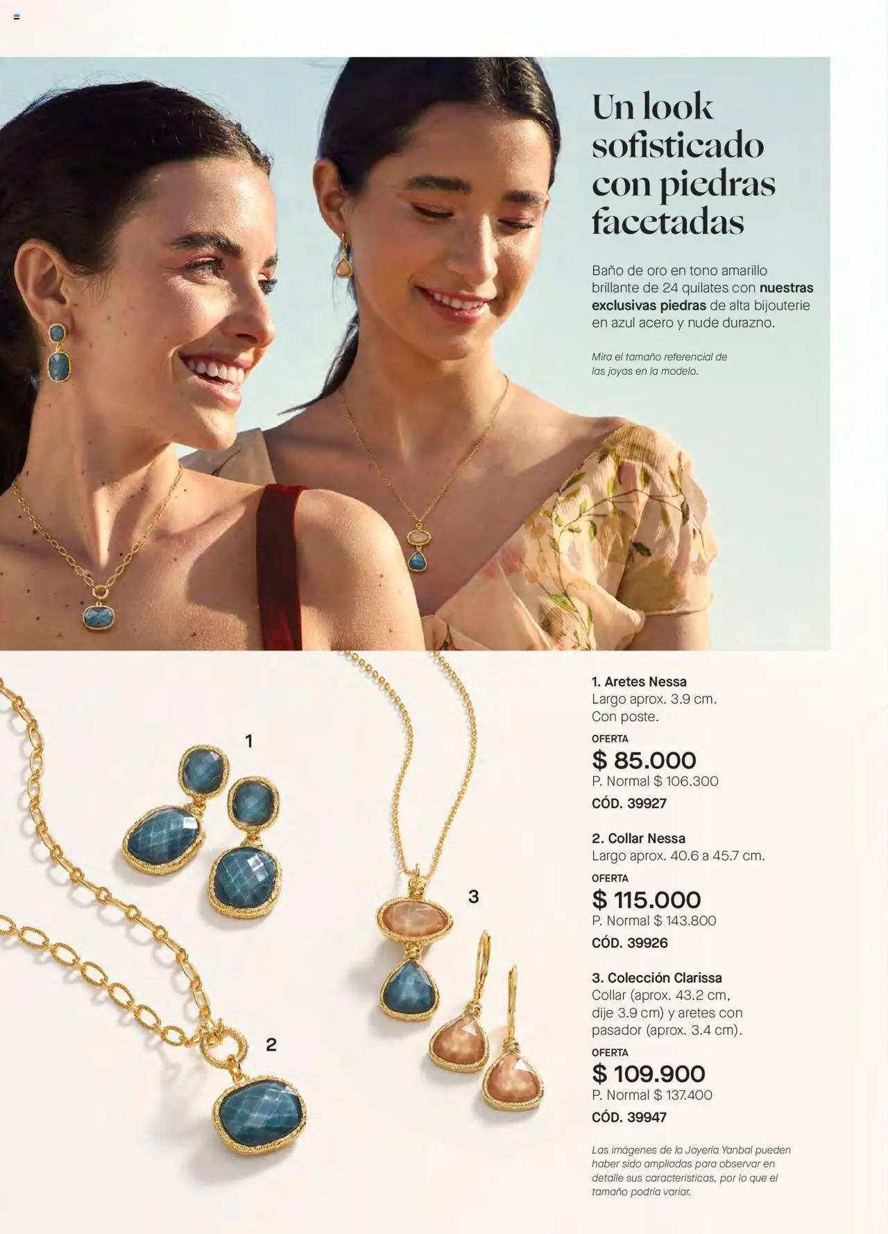 Yanbal revista - valida desde el 24.05.2025 | Página: 110 | Productos: Aretes, Baño, Collar, Dije
