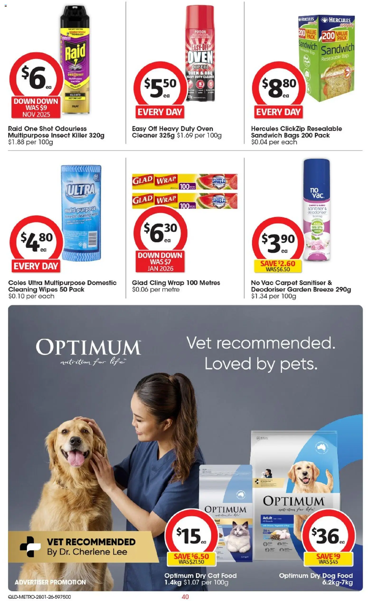 Coles catalogue - valid from 28.01.2026 | Page: 41 | Products: Carpet, Dog food, Multipurpose, Oven