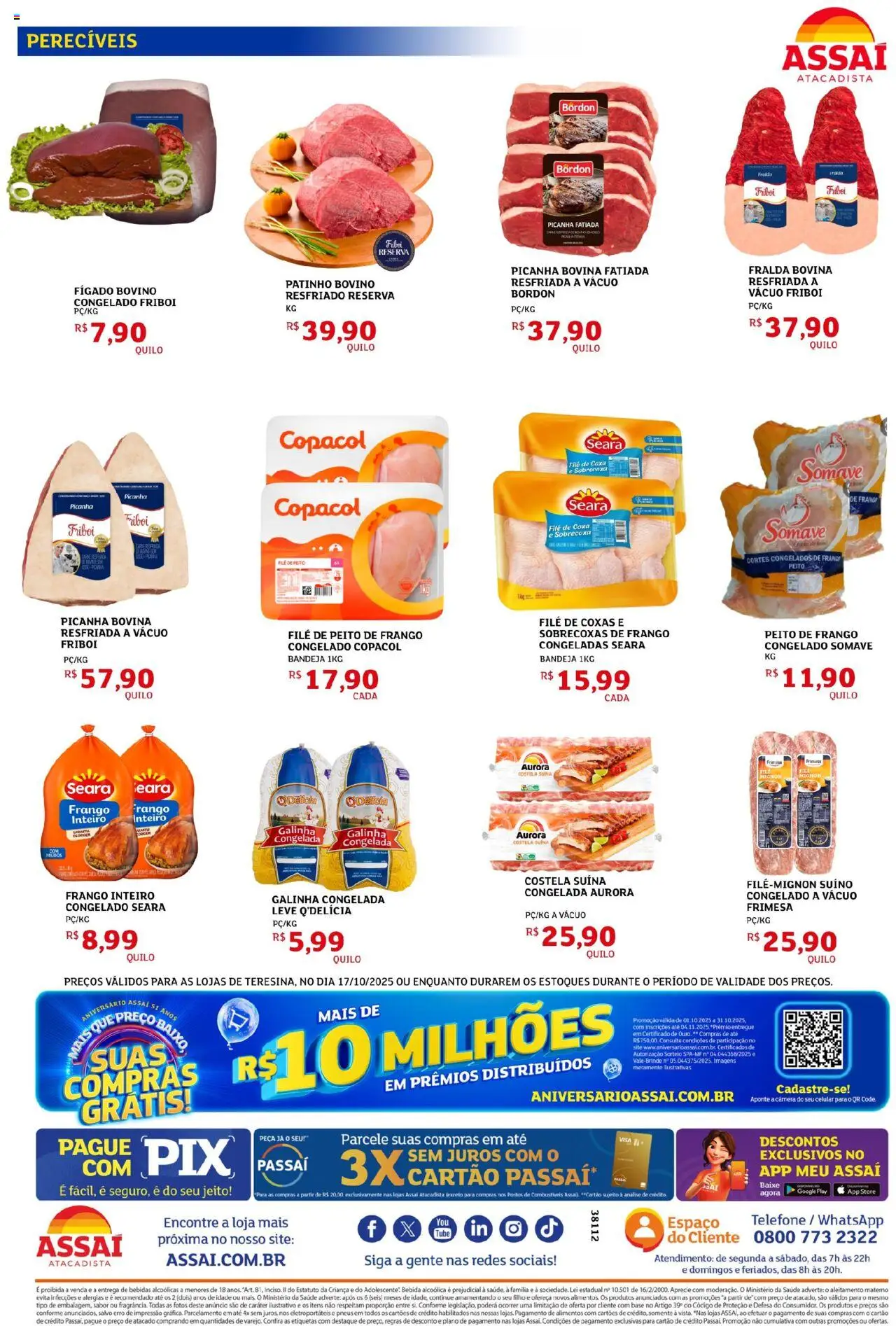 Assaí Atacadista Folheto - válido de 17.10.2025 | Página: 2 | Produtos: Celular, Bebida, Bandeja, Câmera