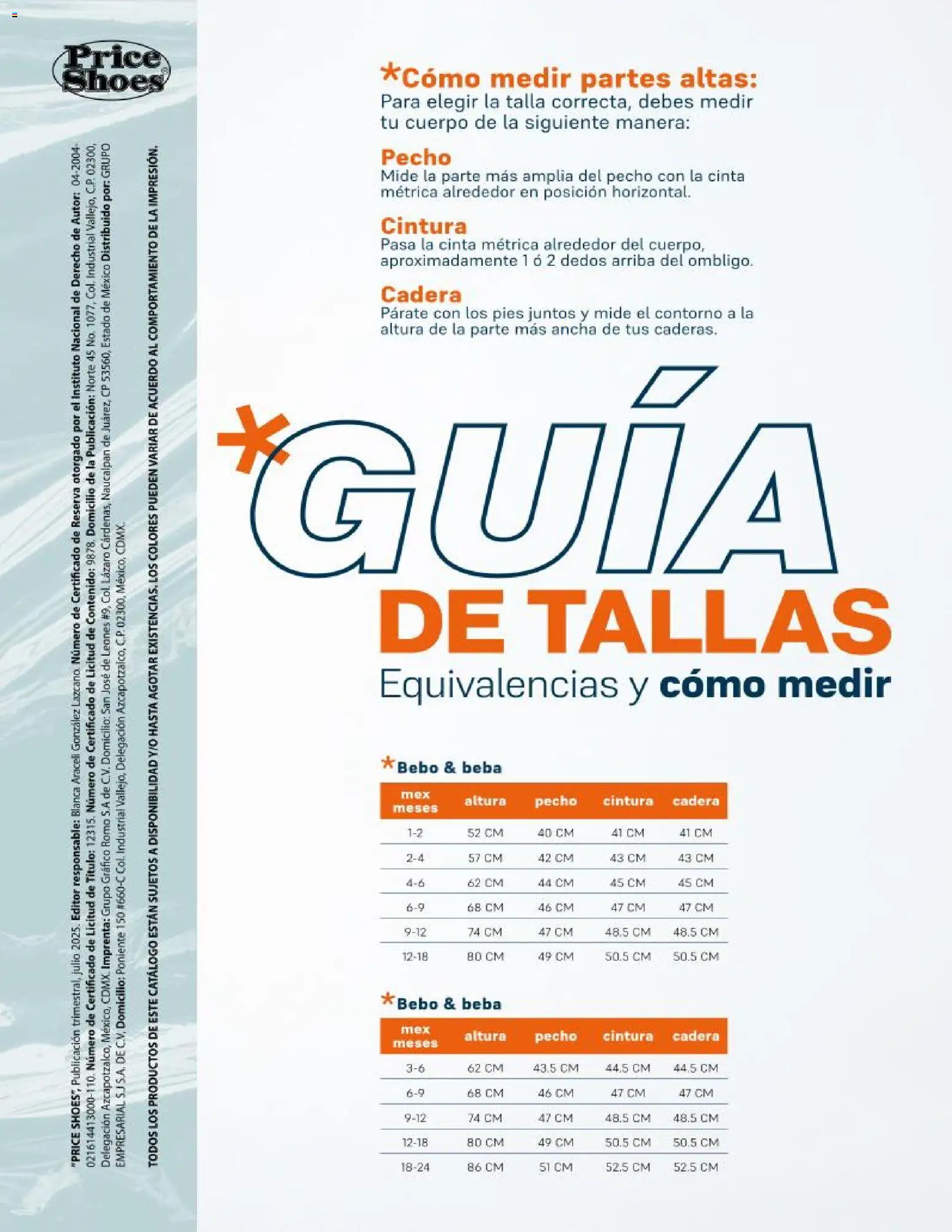 Nuevas ofertas de Price Shoes válidas en toda la República Mexicana desde el 21.10.2025. ¡Encuentra las mejores ofertas en Price Shoes catálogo KIids Oto-Inv 2025! | Página: 80 | Productos: Contorno, Cinta, Cinta métrica