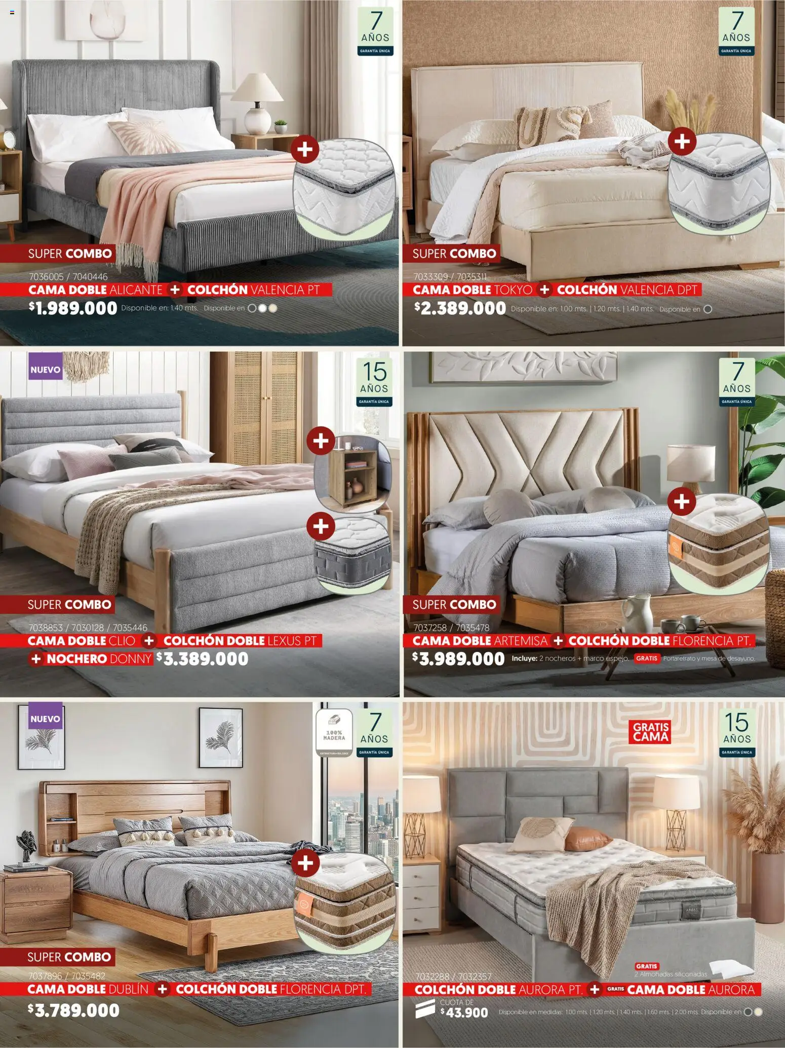 Muebles jamar revista - valida desde el 07.01.2026 | Página: 4 | Productos: Cama, Colchón, Mesa