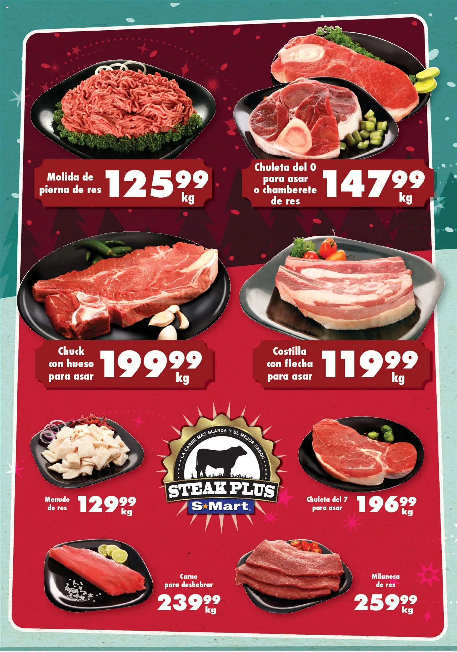 Nuevas ofertas de S-Mart válidas en toda la República Mexicana desde el 05.12.2025. ¡Encuentra las mejores ofertas en S-Mart folleto Chihuahua! | Página: 1 | Productos: Milanesa, Res