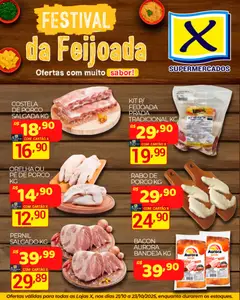 X Supermercados - Ofertas Festival da Feijoada - Pré-Visualização do folheto da loja X Supermercados, válido de 21.10.2025