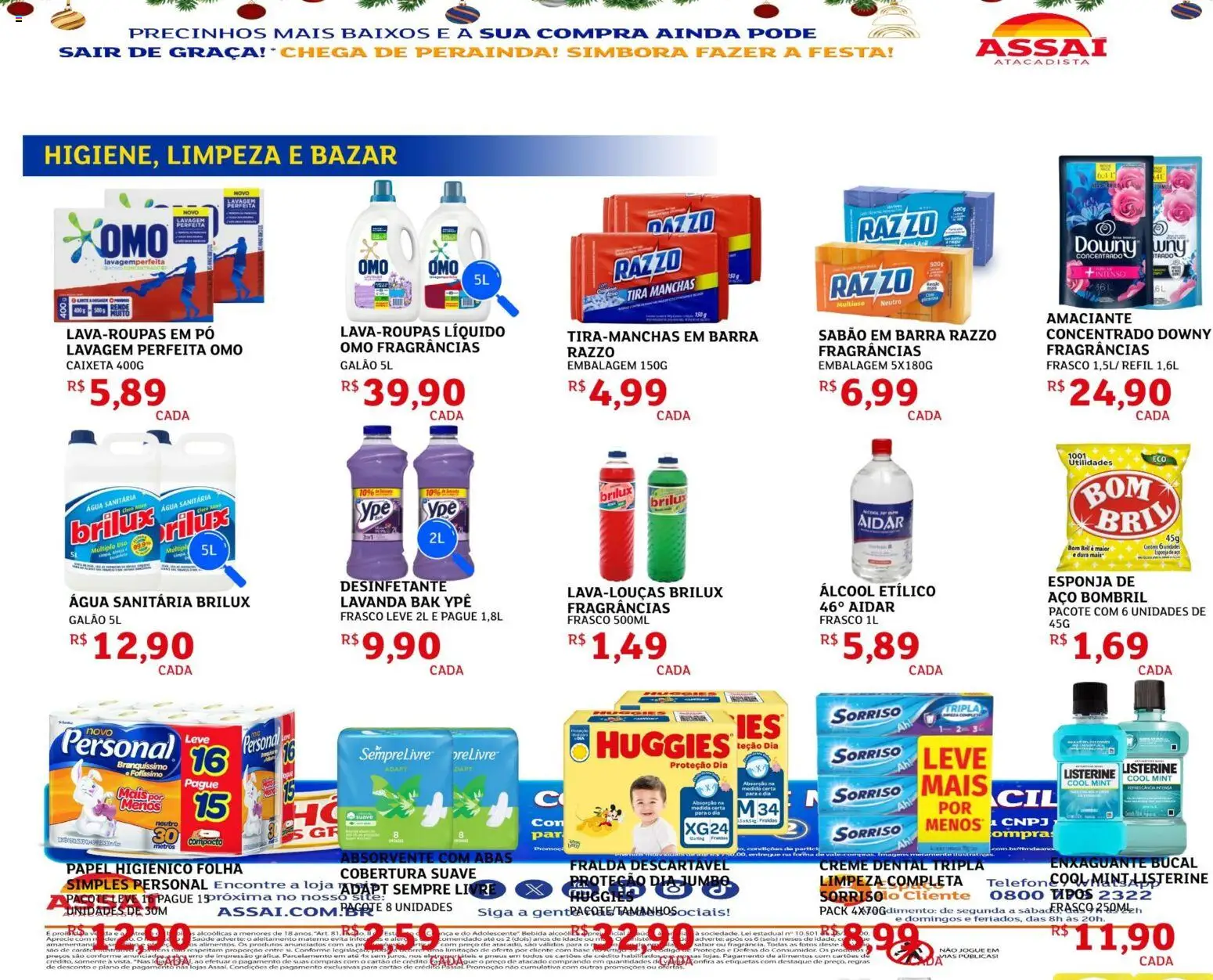 Assaí Atacadista Folheto - válido de 17.12.2025 | Página: 4 | Produtos: Enxaguante bucal, Creme, Bebida, Sempre Livre