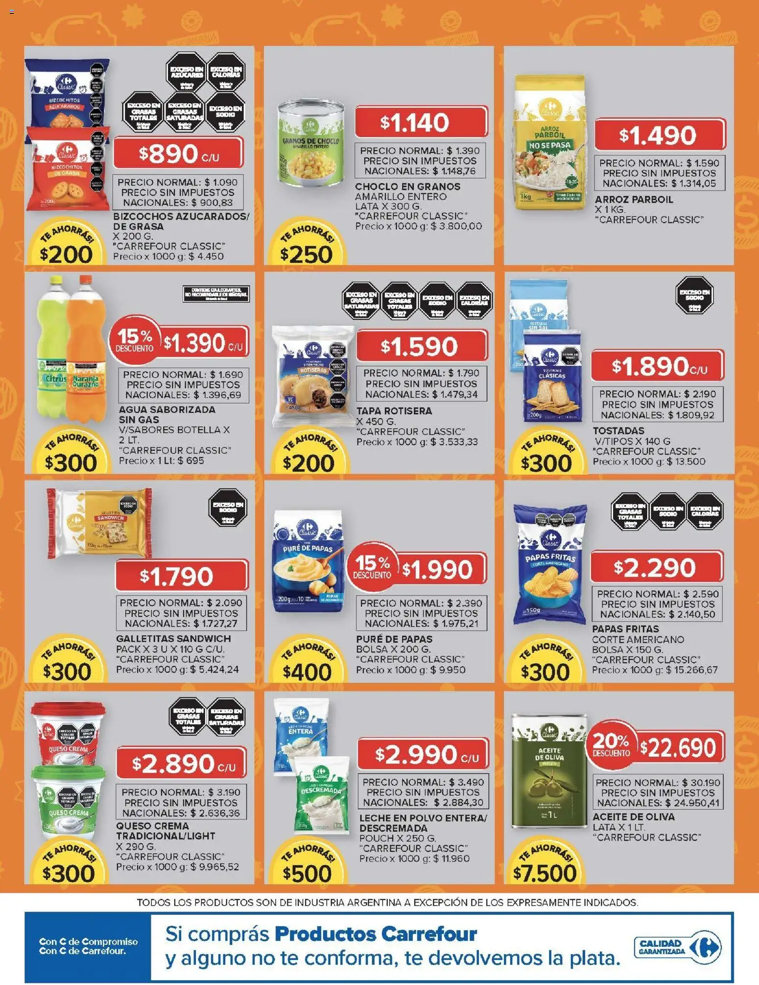 Carrefour ofertas │ válido desde el 17.03.2026 | Página: 14 | Productos: Galletitas, Polvo, Leche, Té