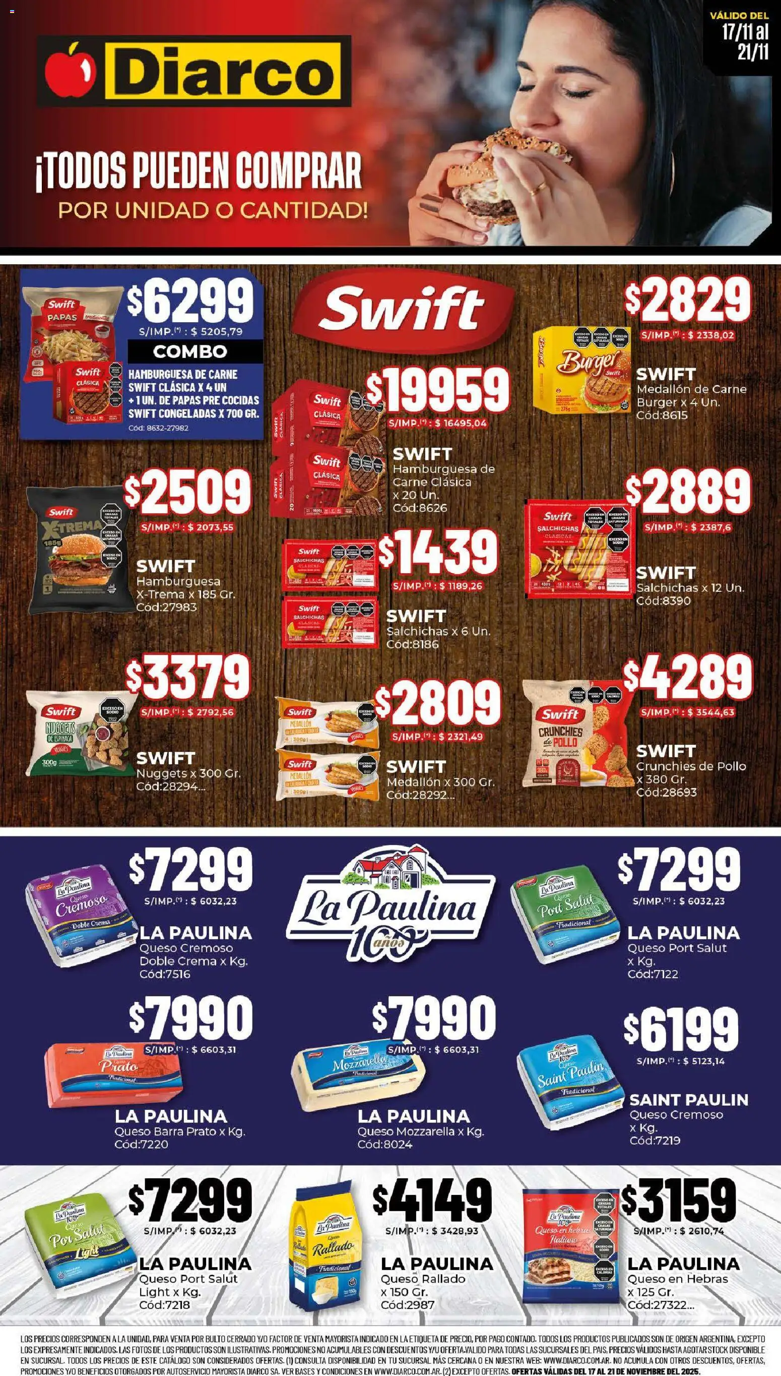 Diarco - Especial Molfino │ válido desde el 17.11.2025 | Página: 1 | Productos: Pollo, Queso, Espinaca, Crema