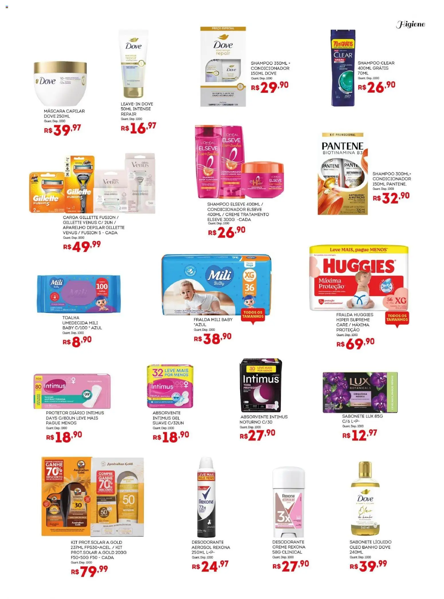 Bistek Supermercados Folheto - válido de 17.12.2025 | Página: 19 | Produtos: Shampoo, Condicionador, Desodorante, Sabonete líquido