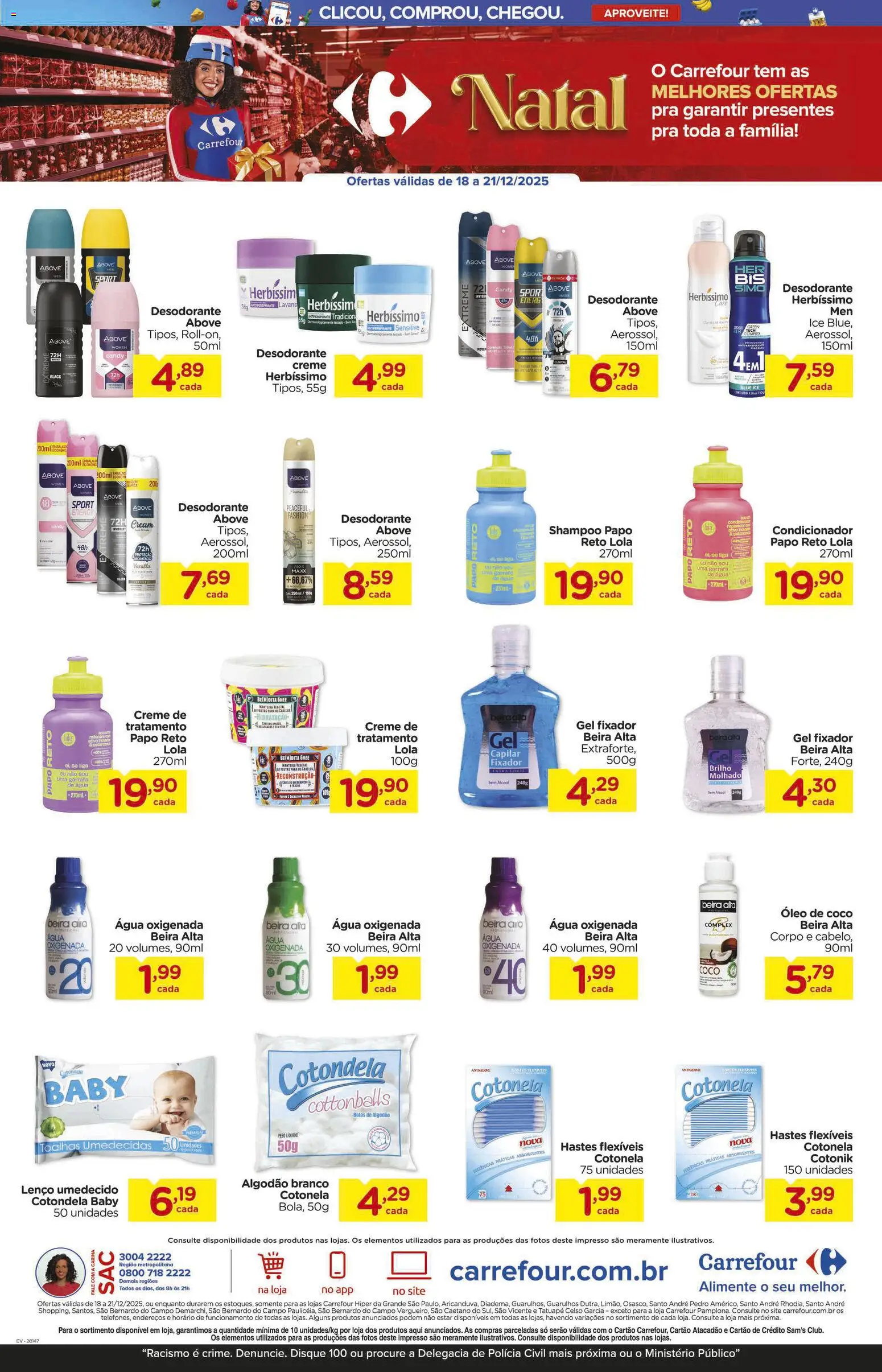 Carrefour Folheto - válido de 18.12.2025 | Página: 5 | Produtos: Desodorante, Lenço, Creme, Óleo de coco