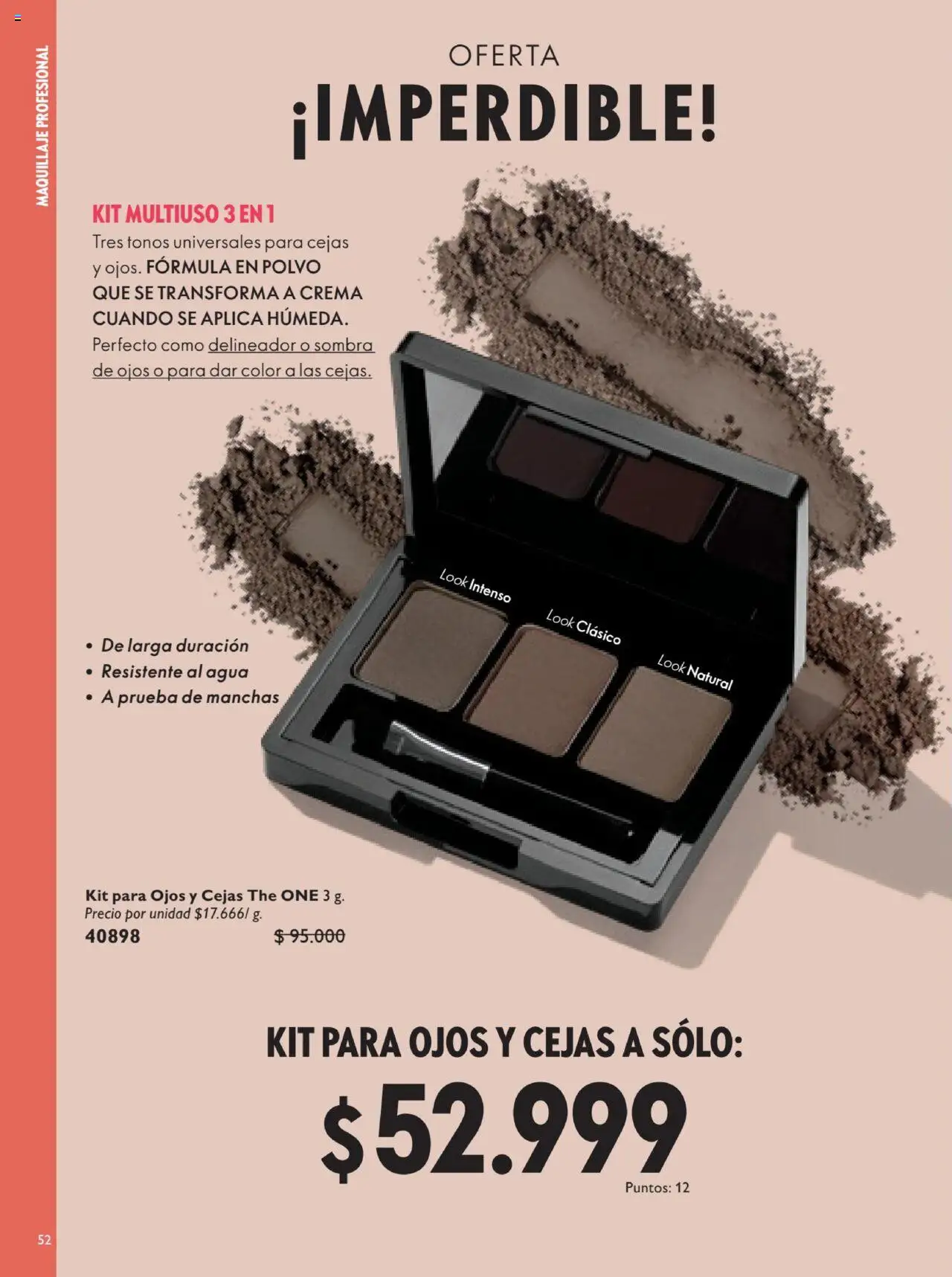 Oriflame revista - valida desde el 12.07.2025 | Página: 52 | Productos: Crema, Polvo, Sombra, Delineador