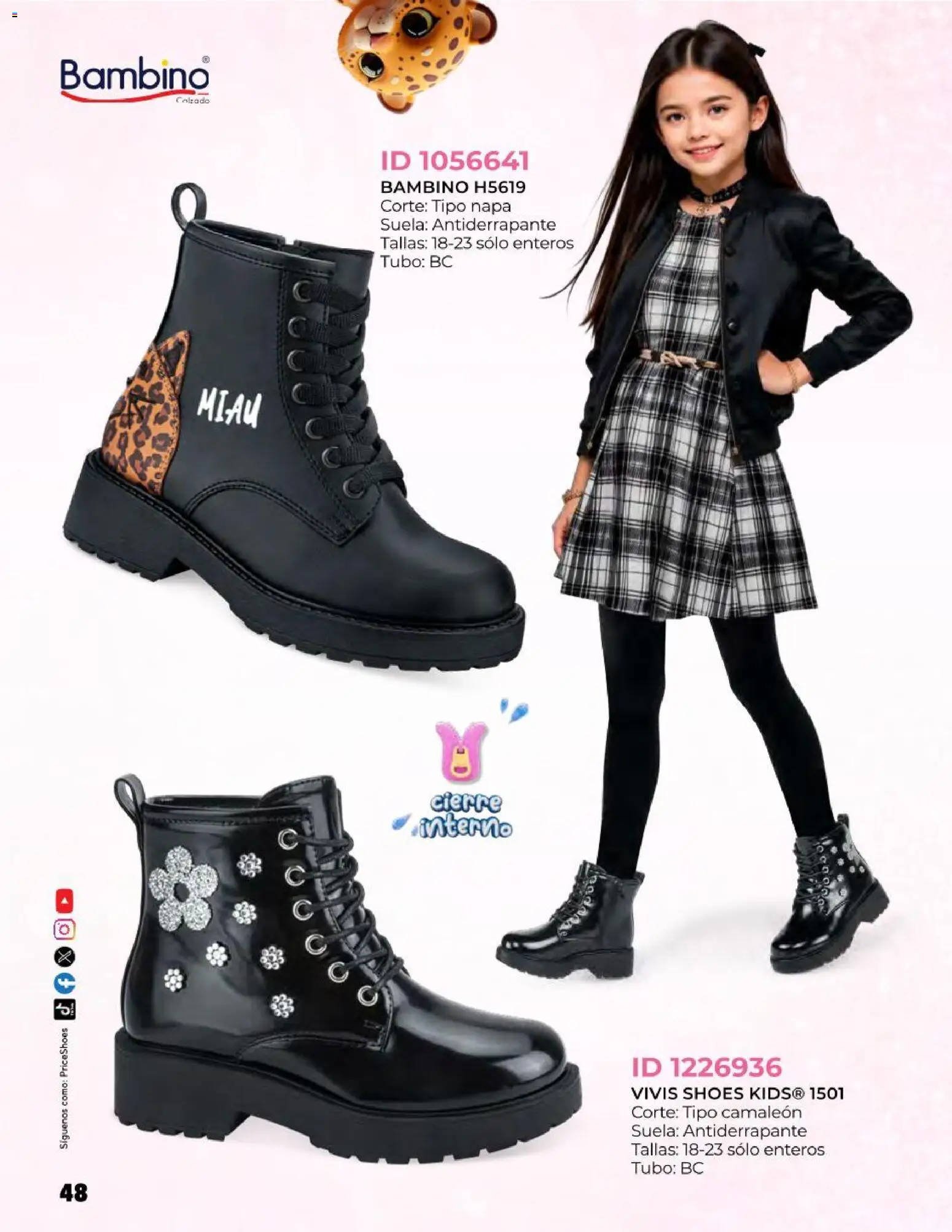 Nuevas ofertas de Price Shoes válidas en toda la República Mexicana desde el 27.10.2025. ¡Encuentra las mejores ofertas en Price Shoes catálogo Kids todo en uno! | Página: 48