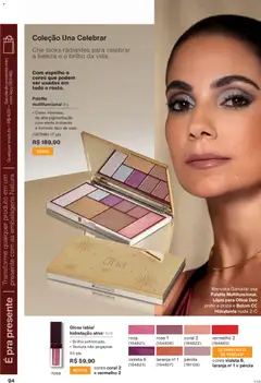 Natura - Ciclo 19/2025 - Pré-Visualização do folheto da loja Natura, válido de 26.11.2025 | Página: 94 | Produtos: Gloss labial, Multifuncional, Lápis, Espelho