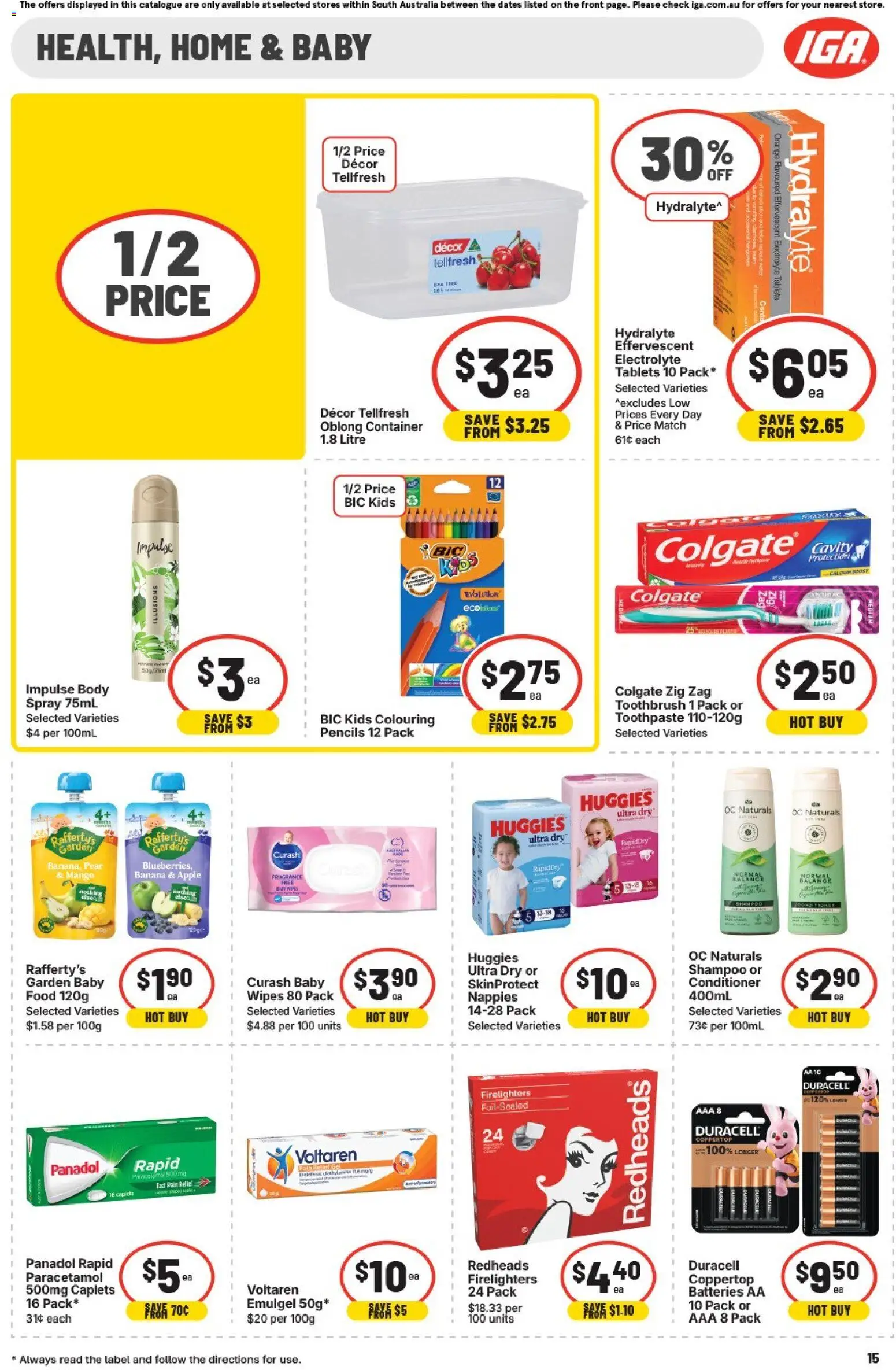 IGA catalogue - valid from 24.12.2025 | Page: 15 | Products: Fragrance, Toothpaste, Mango, Batteries
