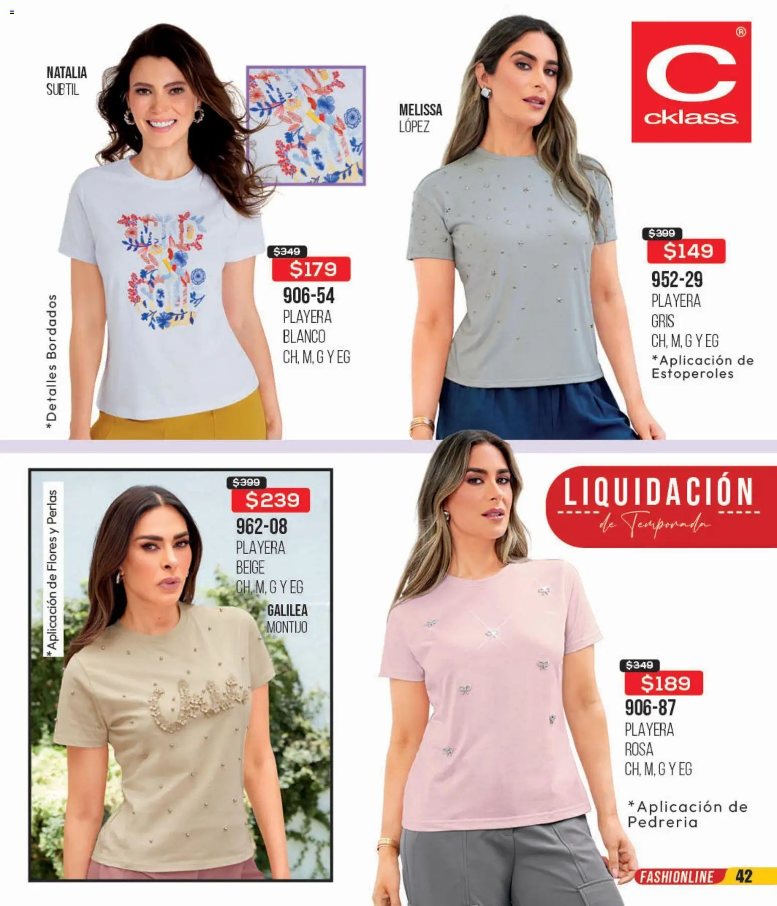 Nuevas ofertas de Cklass válidas en toda la República Mexicana desde el 18.03.2026. ¡Encuentra las mejores ofertas en Cklass catálogo Liquidación total calzado! | Página: 288 | Productos: Playera