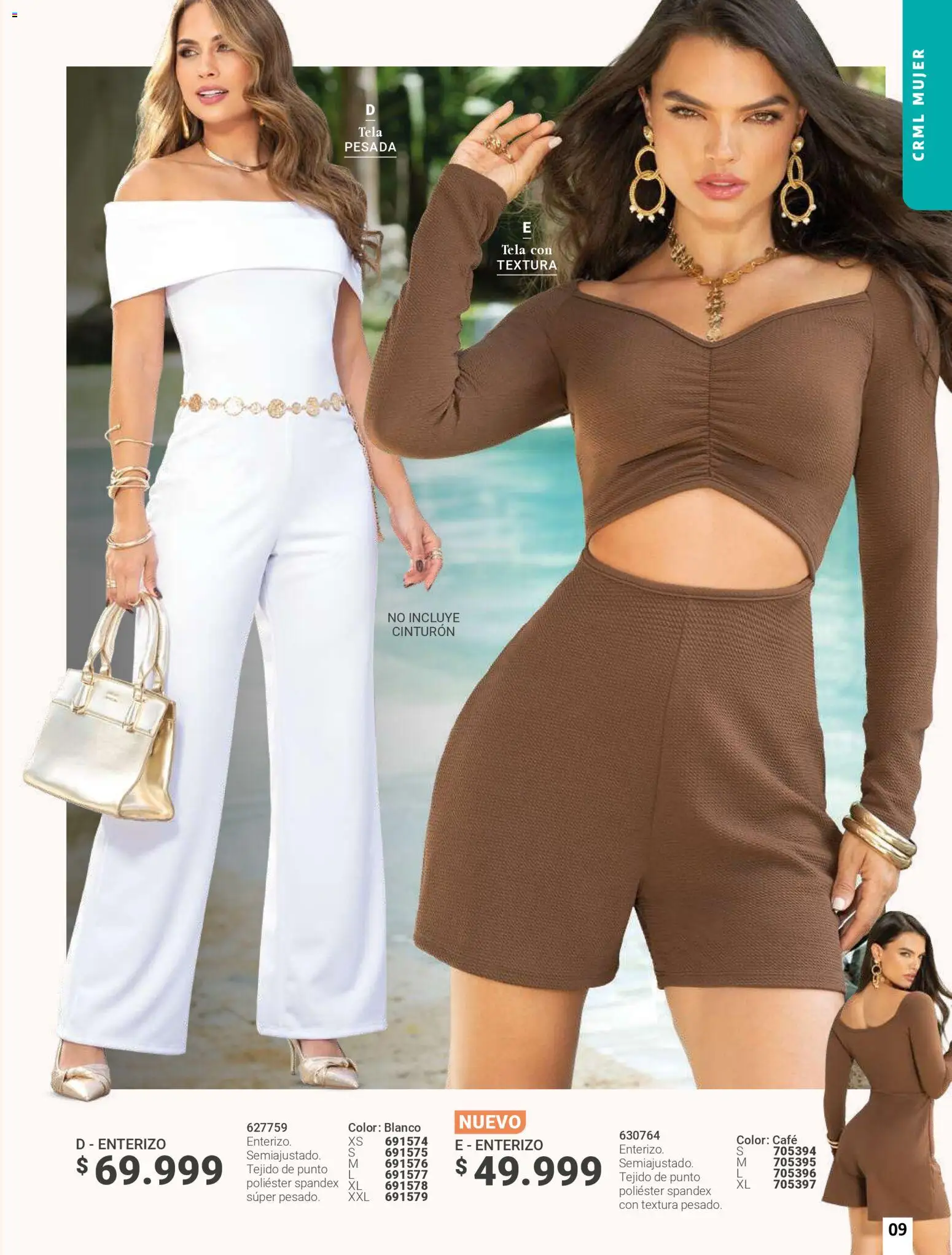 Carmel revista - valida desde el 01.05.2026 | Página: 9 | Productos: Cinturón, Café, Enterizo