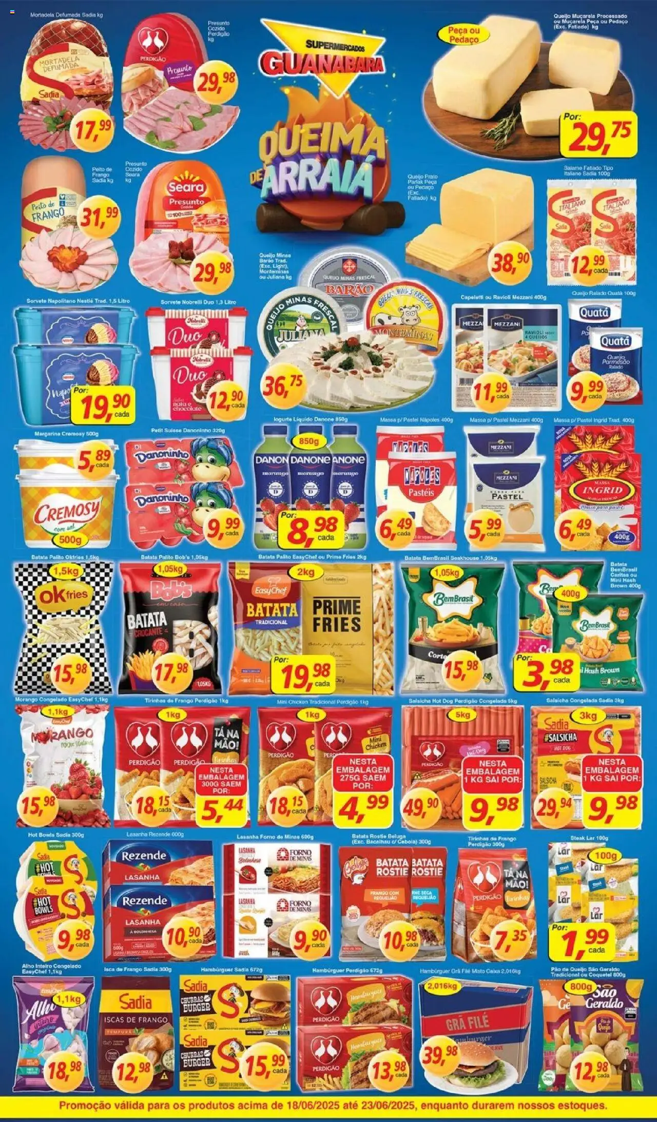 Supermercados Guanabara Folheto - válido de 18.06.2025 | Página: 6 | Produtos: Bacalhau, Caixa, Pão, Chocolate