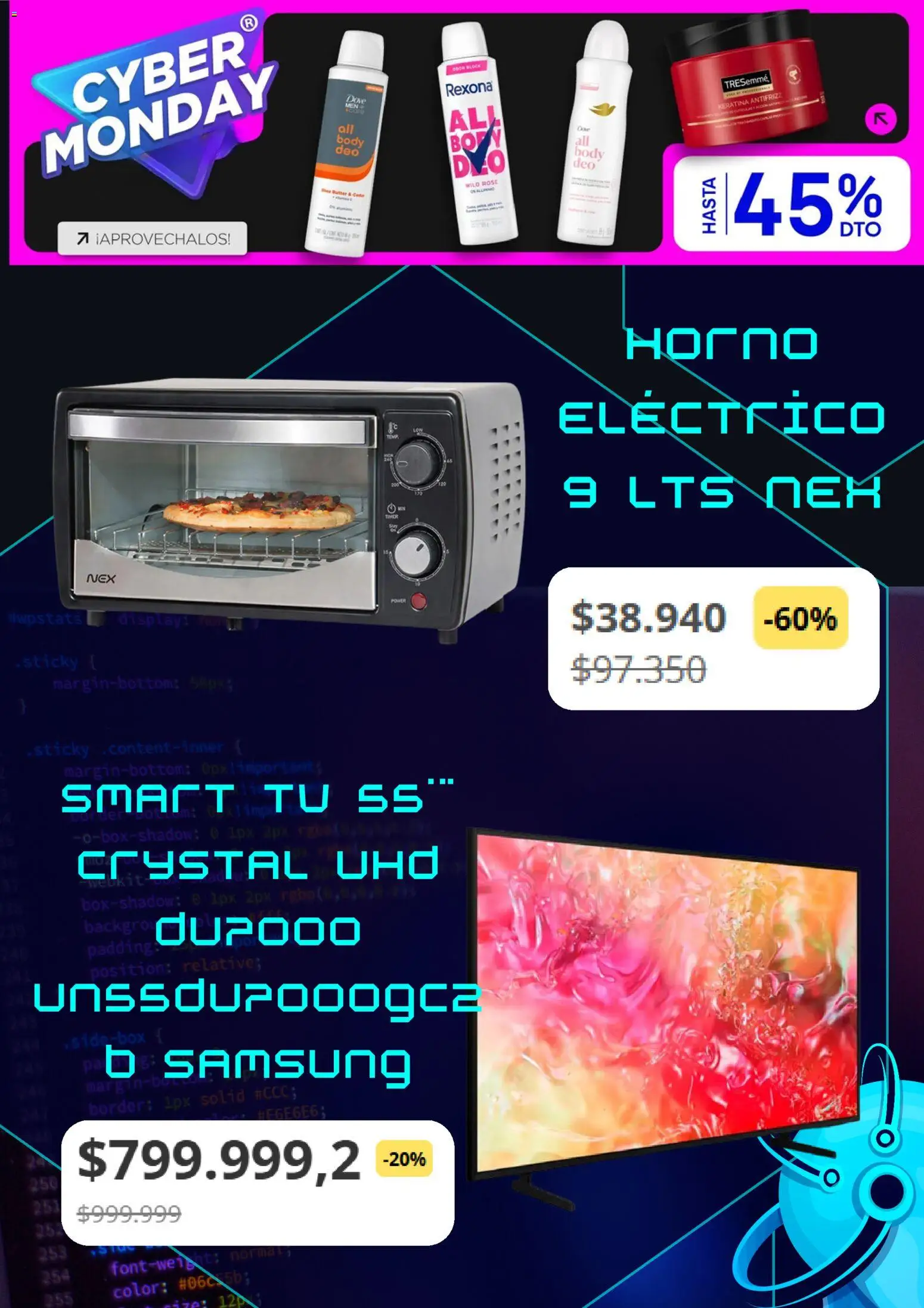 Vea - Cyber Monday  │ válido desde el 03.11.2025 | Página: 5 | Productos: Body, Horno, Horno eléctrico