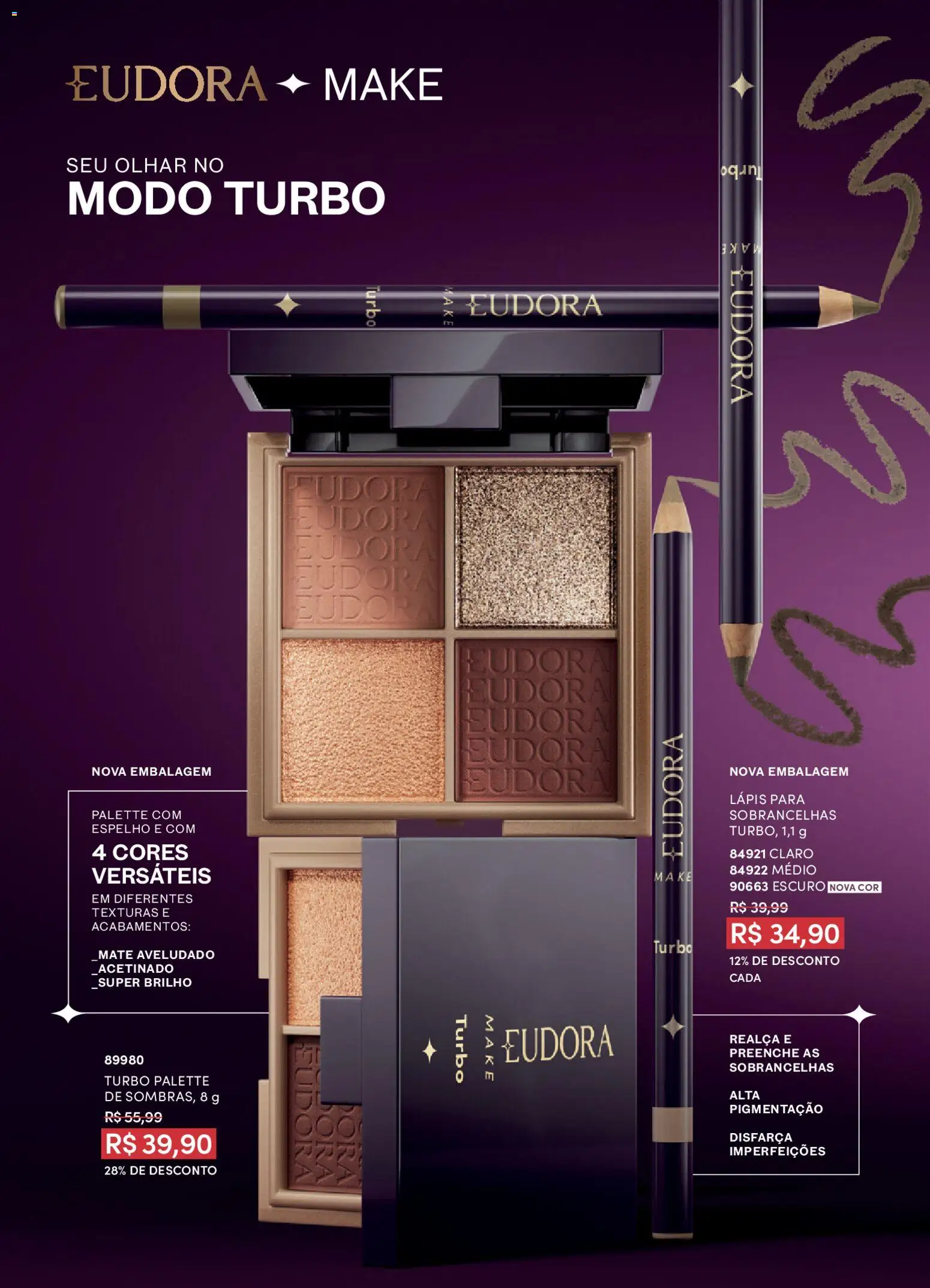 Eudora Folheto - válido de 26.01.2026 | Página: 2 | Produtos: Lápis, Espelho