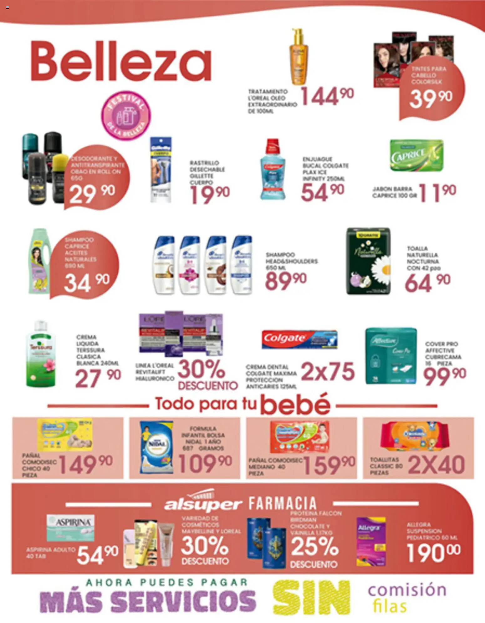 Nuevas ofertas de Alsuper válidas en toda la República Mexicana desde el 14.04.2026. ¡Encuentra las mejores ofertas en Alsuper folleto Chihuahua-Estado! | Página: 4 | Productos: Enjuague bucal, Rastrillo, Barra, Body