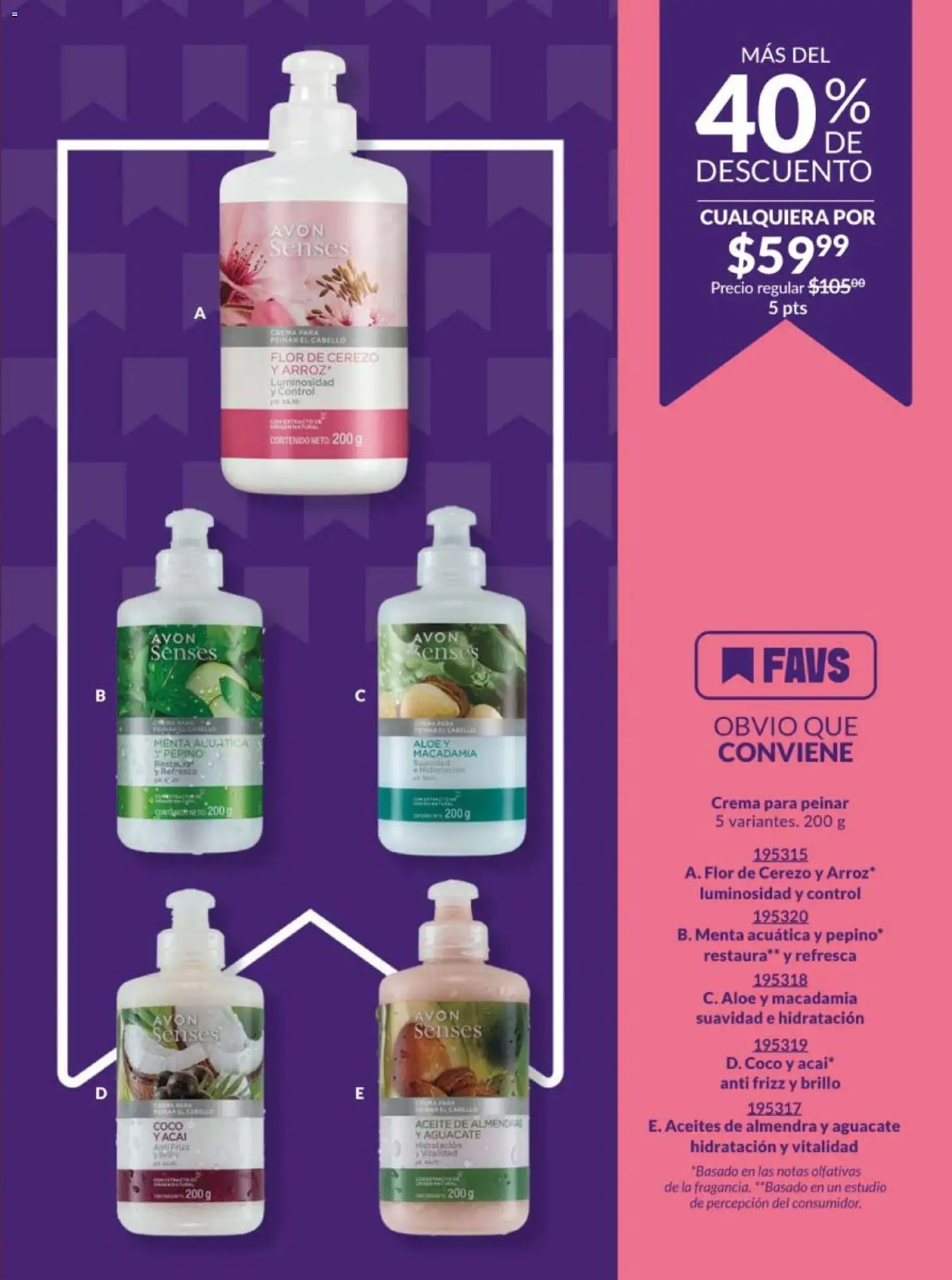 Nuevas ofertas de AVON válidas en toda la República Mexicana desde el 13.03.2026. ¡Encuentra las mejores ofertas en AVON campaña 5 2026! | Página: 197 | Productos: Almendras, Crema, Arroz, Almendra