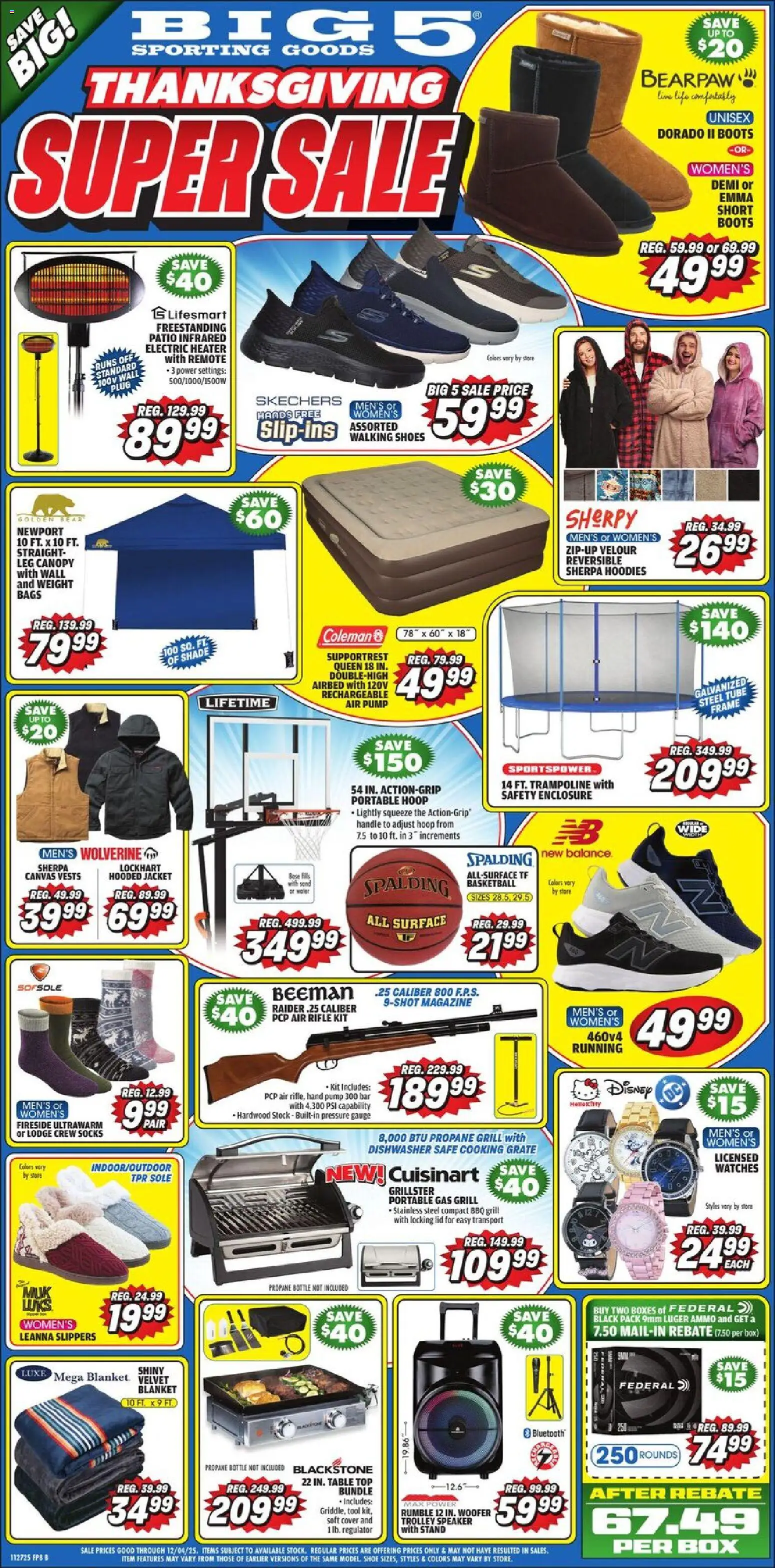 Big 5 Sporting Goods Weekly Ad - valid from 01.12.2025 | Page: 1