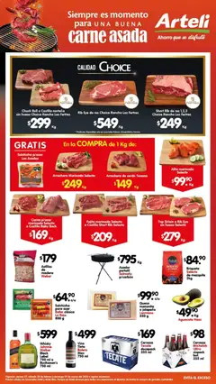 Vista previa de Arteli folleto Carne , nuevo folleto de la tienda, válido en México a partir del 27.03.2026