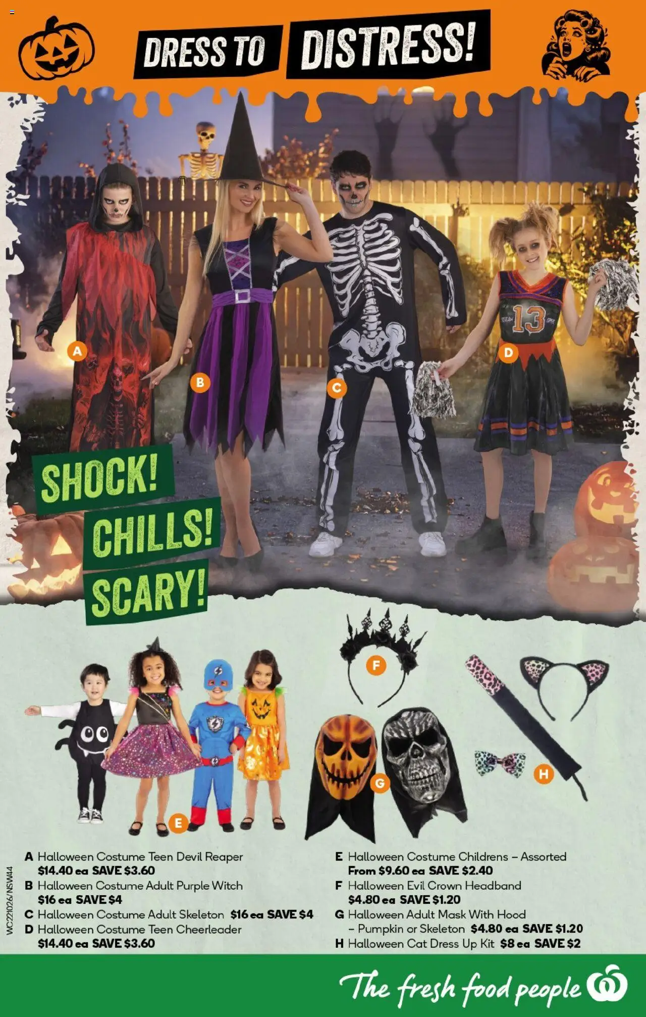 Woolworths catalogue - valid from 22.10.2025 | Page: 44 | Products: Headband, Mask, Dress, Pumpkin
