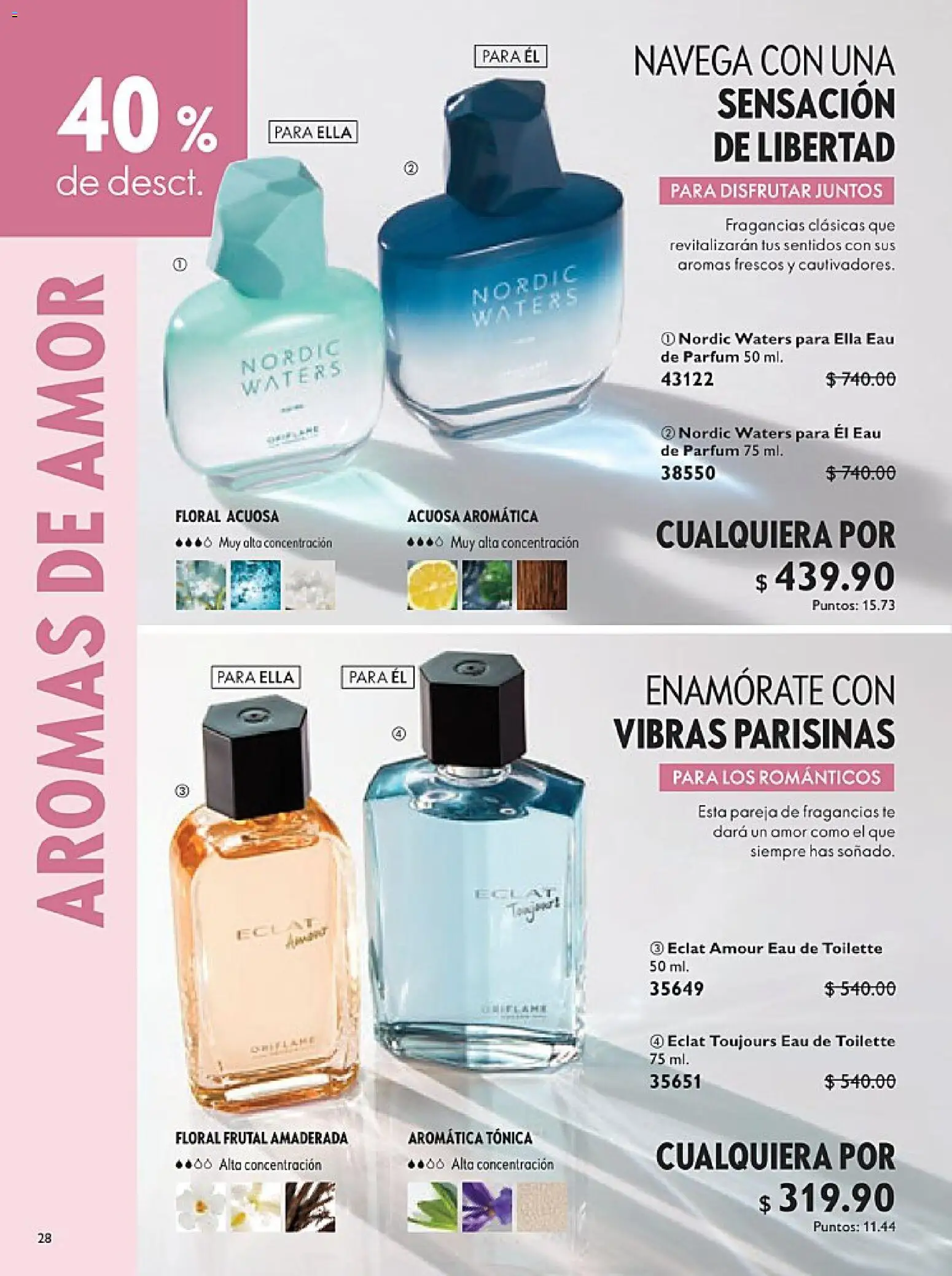 Nuevas ofertas de Oriflame válidas en toda la República Mexicana desde el 24.01.2026. ¡Encuentra las mejores ofertas en Oriflame campaña 2 2026! | Página: 28 | Productos: Té, Eau de toilette