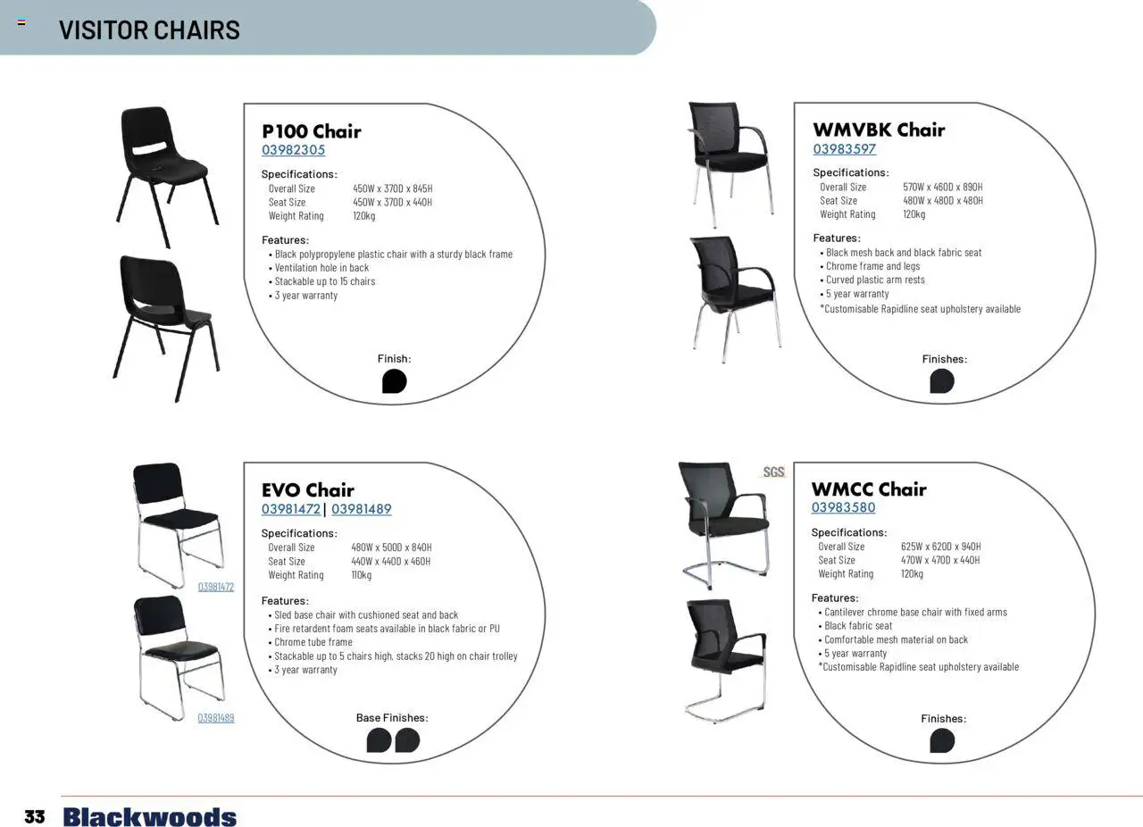 Black Woods catalogue - valid from 18.11.2024 | Page: 34 | Products: Chair, Trolley, Weight