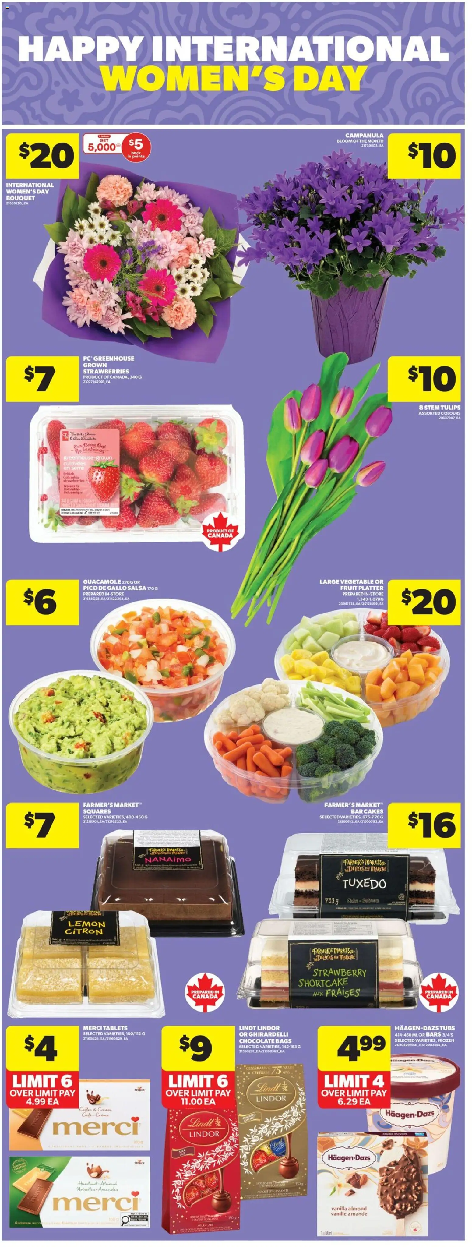 Real Canadian Superstore flyer valid from 05.03.2026 | Page: 9 | Products: Strawberries, Cream, PC, Coffee