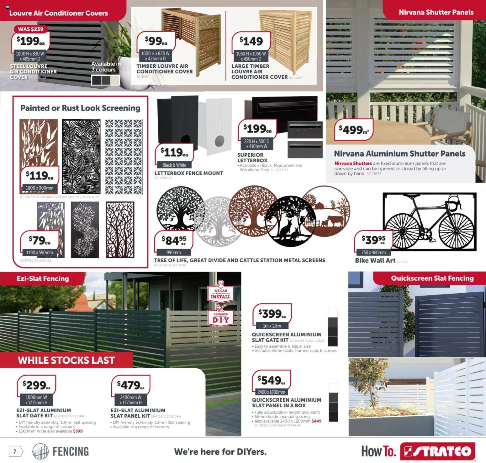 Stratco catalogue - valid from 23.01.2026 | Page: 7 | Products: Box, Fence, Gate, Conditioner