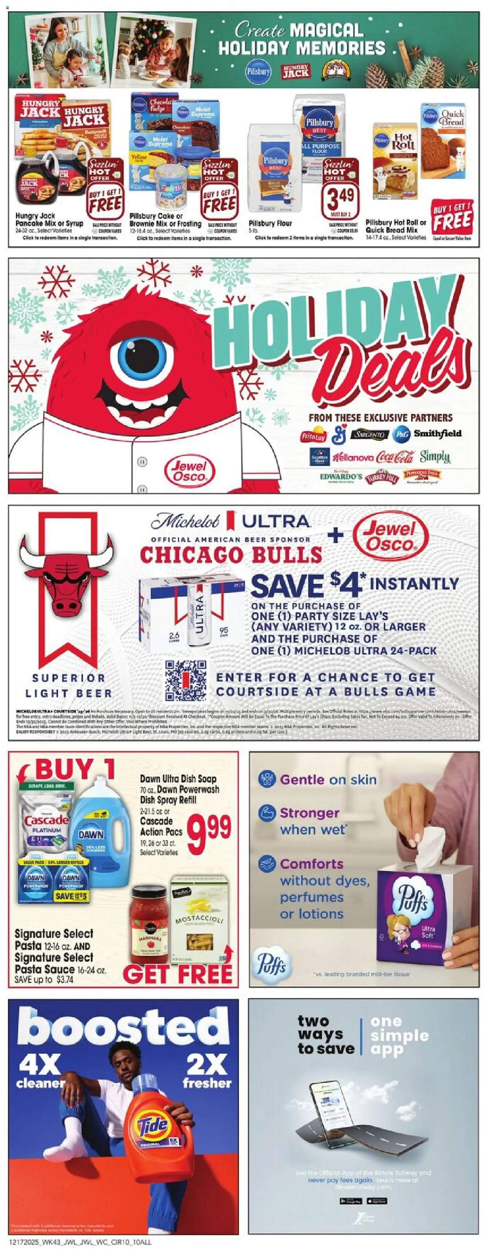 Jewel Osco Weekly Ad - IN - valid from 17.12.2025 | Page: 10 | Products: Milk, Beer, Sauce, Game