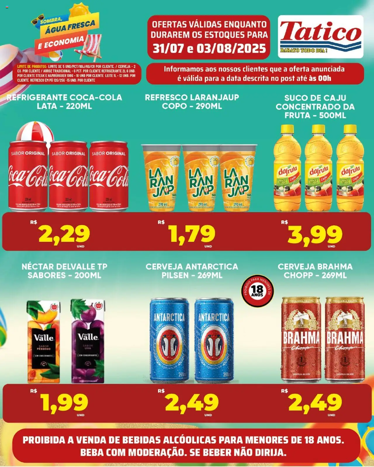 Tatico Folheto - válido de 04.08.2025 | Página: 36 | Produtos: Pêssego, Pó, Refresco, Leite