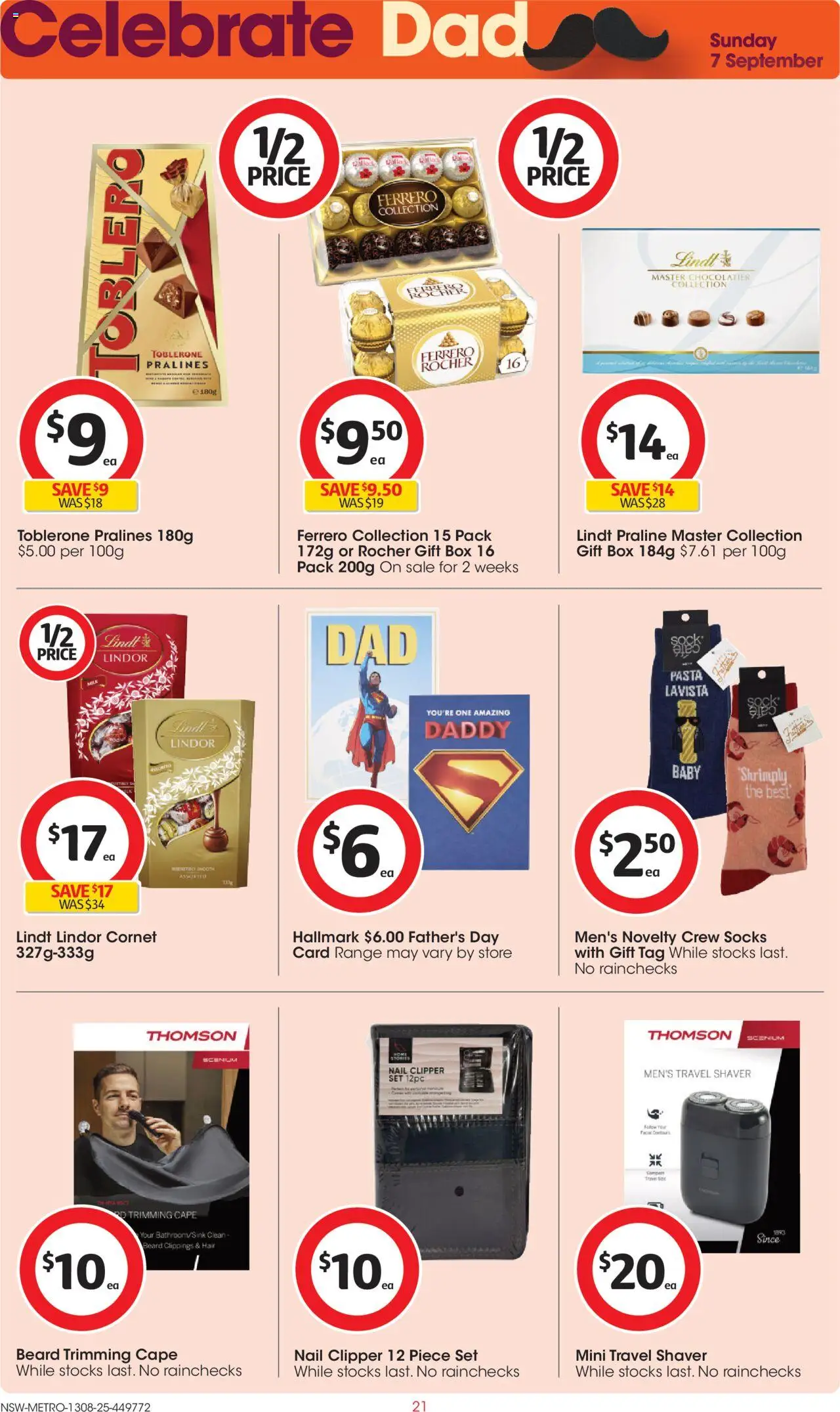 Coles catalogue - valid from 13.08.2025 | Page: 21 | Products: Box, Novelty, Pasta, Socks
