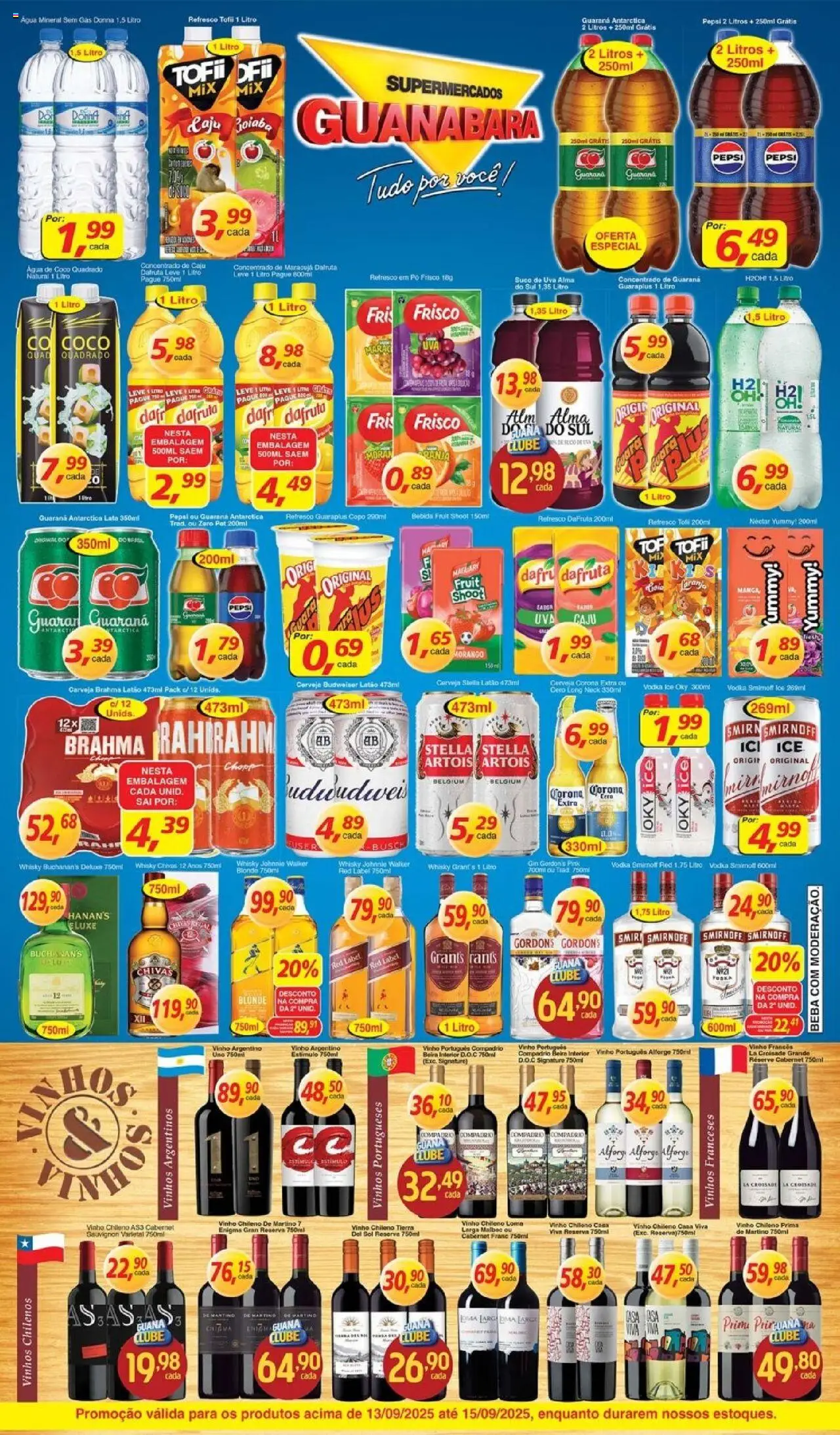 Supermercados Guanabara Folheto - válido de 13.09.2025 | Página: 10 | Produtos: Coco, Pó, Água de coco, Gin