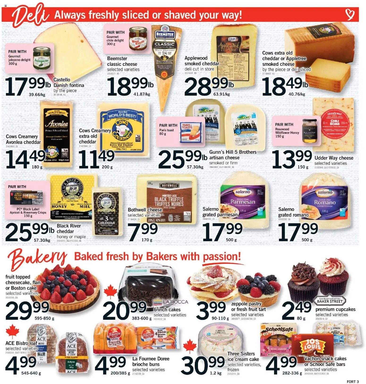 Fortinos flyer valid from 23.04.2026 | Page: 4 | Products: Cream, Ice cream, Bakery, Cheese