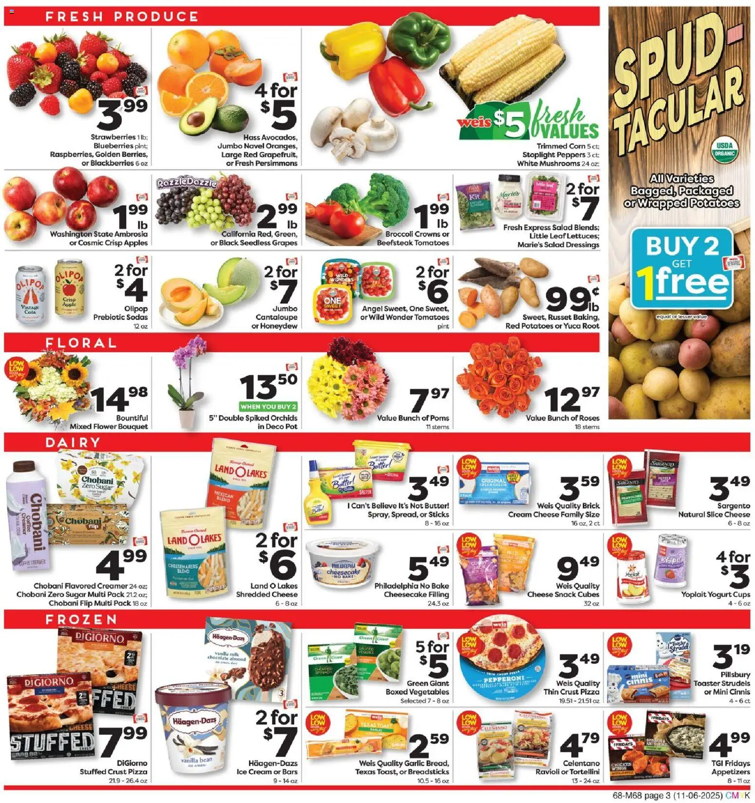 Weis Grand Opening - valid from 06.11.2025 | Page: 7 | Products: Butter, Salad, Vegetables, Blueberries