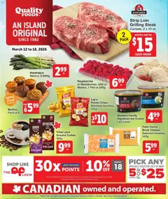 Preview of Quality Foods weekly flyer / circulaire from shop Quality Foods valid from 12.03.2026