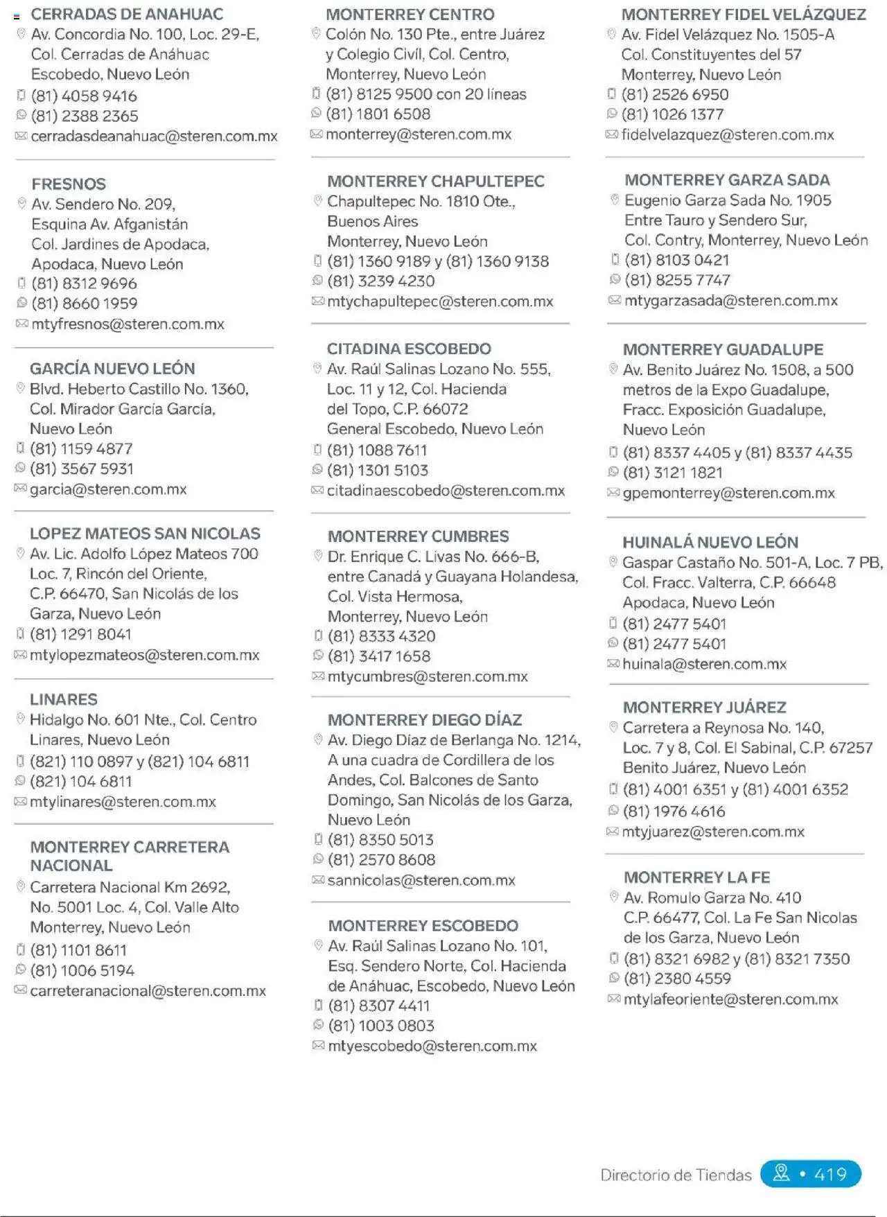 Nuevas ofertas de Steren válidas en toda la República Mexicana desde el 01.01.2025. ¡Encuentra las mejores ofertas en Steren catálogo! | Página: 437