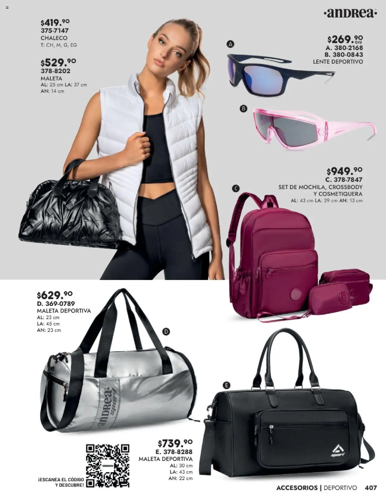 Nuevas ofertas de Andrea válidas en toda la República Mexicana desde el 24.08.2025. ¡Encuentra las mejores ofertas en Andrea - Catálogo Accesorios! | Página: 21 | Productos: Chaleco, Maleta