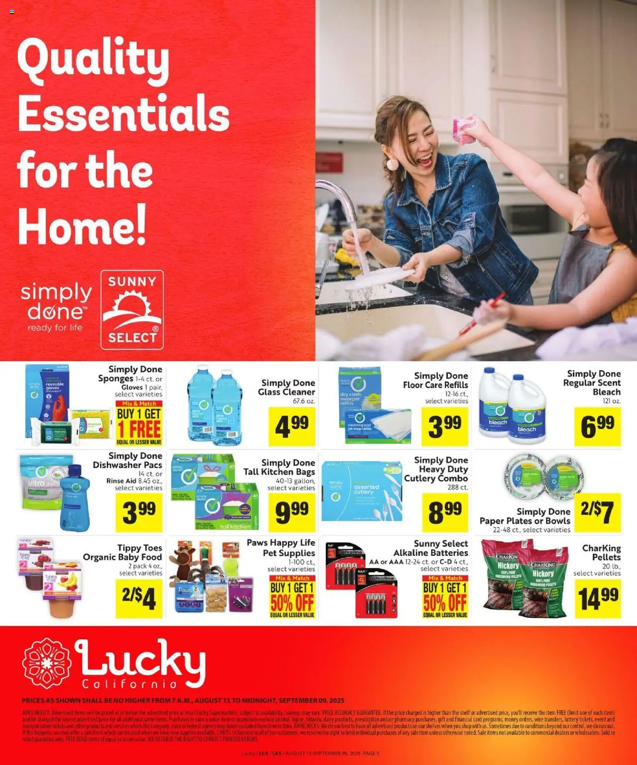 Lucky Supermarkets Save Even More - valid from 13.08.2025 | Page: 5 | Products: Shelf, Wire, Baby food, Gloves