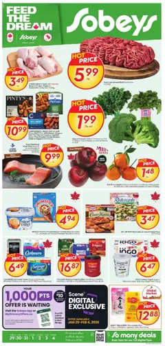 Preview of Sobeys weekly flyer / circulaire from shop Sobeys valid from 29.01.2026