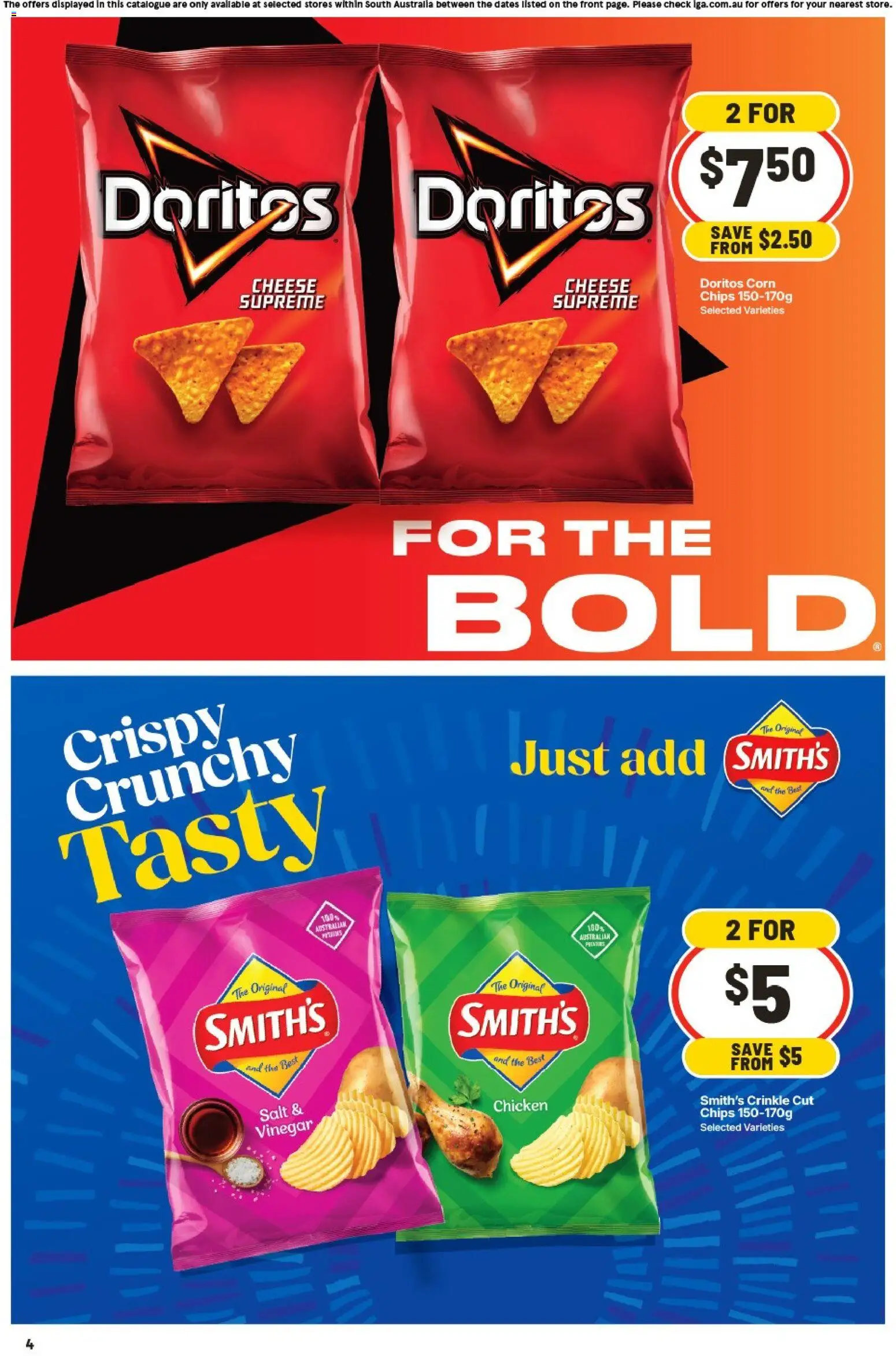 IGA catalogue - valid from 15.04.2026 | Page: 4 | Products: Cheese, Chicken, Salt, Vinegar