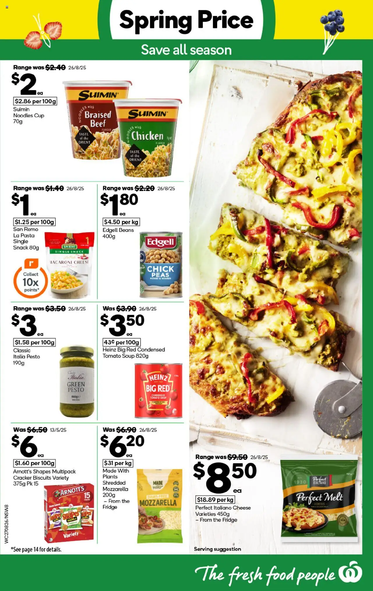 Woolworths catalogue - valid from 27.08.2025 | Page: 8 | Products: Noodles, Beef, Biscuits, Soup