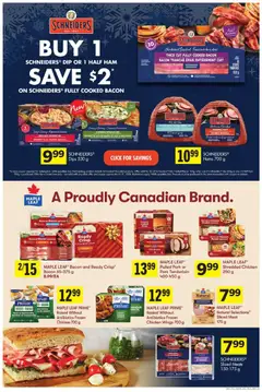 Preview of Foodland weekly flyer / circulaire from shop Foodland valid from 04.12.2025 | Page: 10 | Products: Chicken wings, Ham, Chicken, Pork