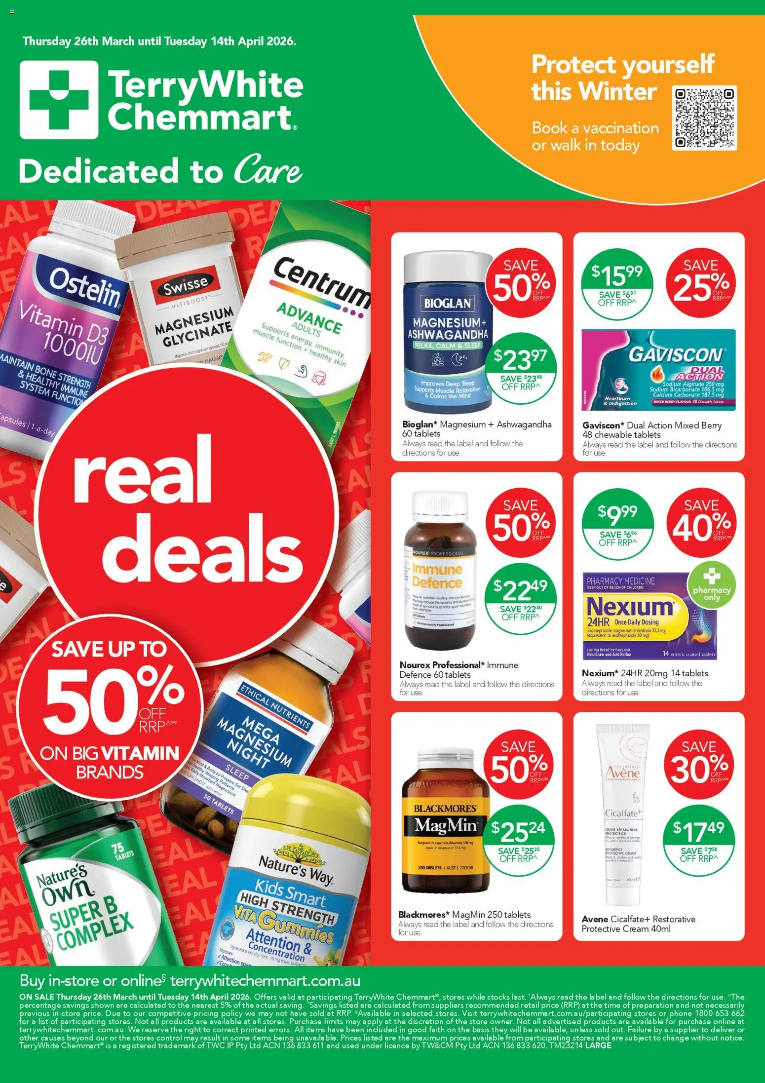 Terry White catalogue - valid from 26.03.2026 | Page: 1 | Products: Phone, Tv, Nutrients, Vitamin