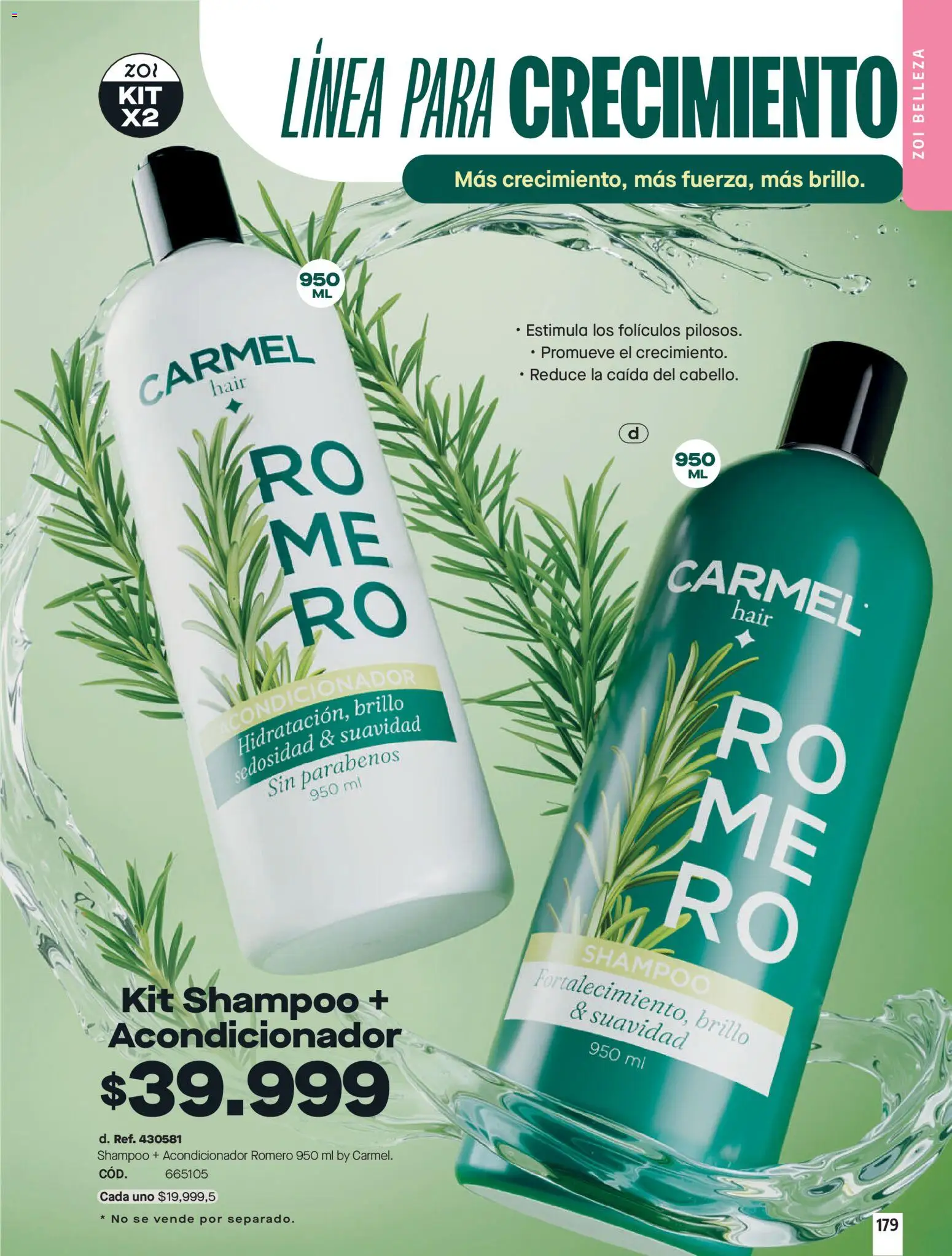 Carmel revista - valida desde el 01.06.2026 | Página: 179 | Productos: Shampoo, Brillo, Acondicionador