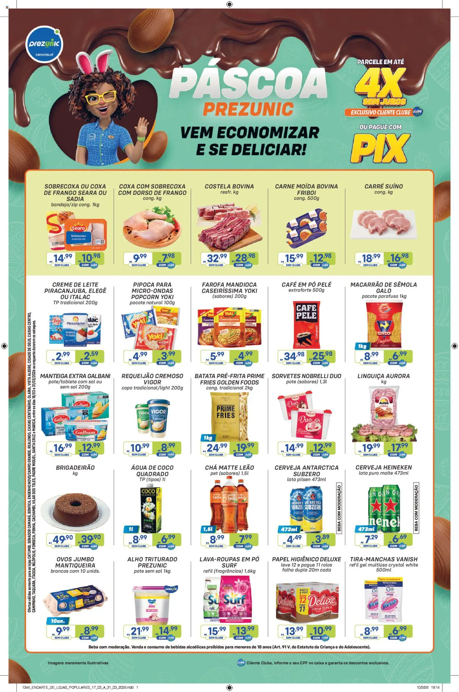 Prezunic Folheto - válido de 20.03.2026 | Página: 1 | Produtos: Chá, Cerveja Heineken, Heineken, Vanish